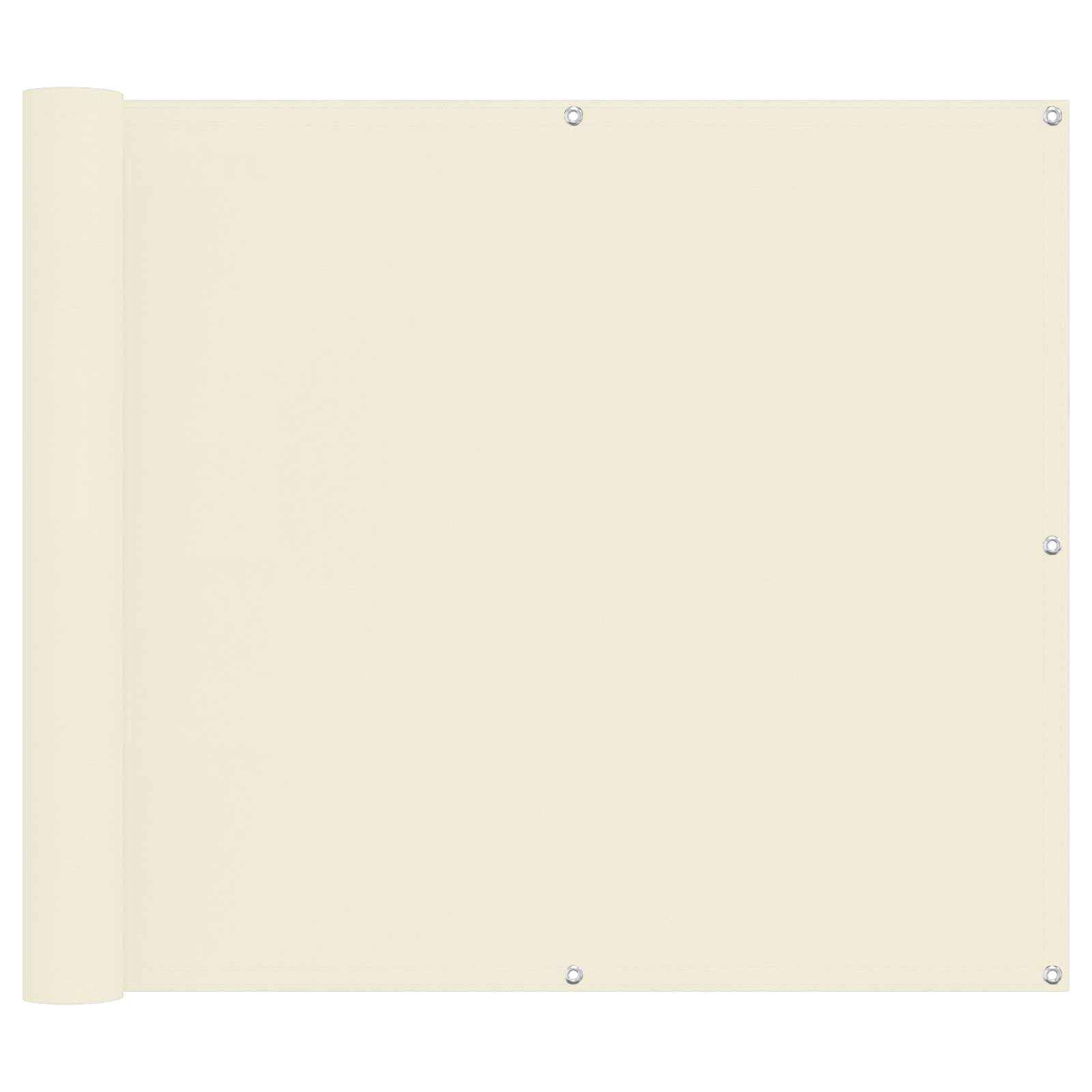 Balkono Ekranas Kreminė 100 x 200 cm Oksfordo audinys