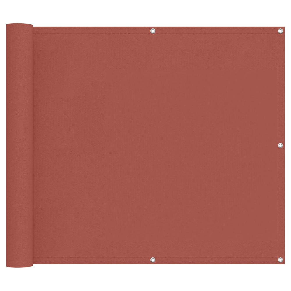 Balcony Screen Terracotta 100 x 400 cm Oxford Fabric