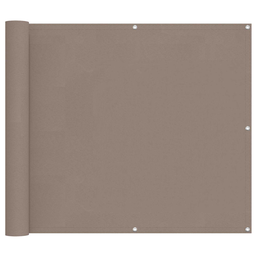 Balcony Screen Taupe 100 x 400 cm Oxford Fabric
