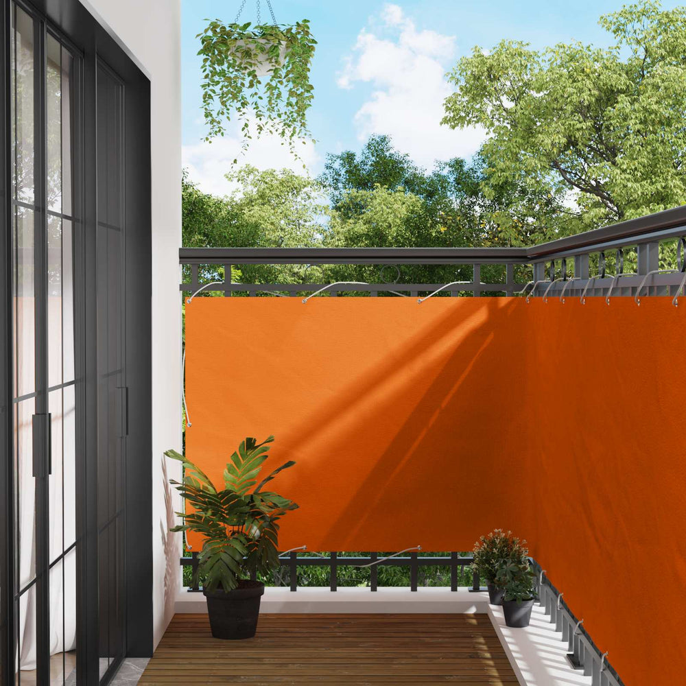 Balcony Screen Orange 110 x 700 cm Oxford Fabric