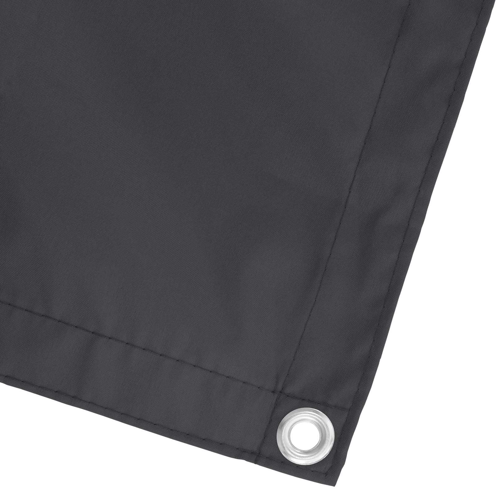 Balkono Ekranas Juodas 120 x 200 cm PU dengtas oksfordas alu