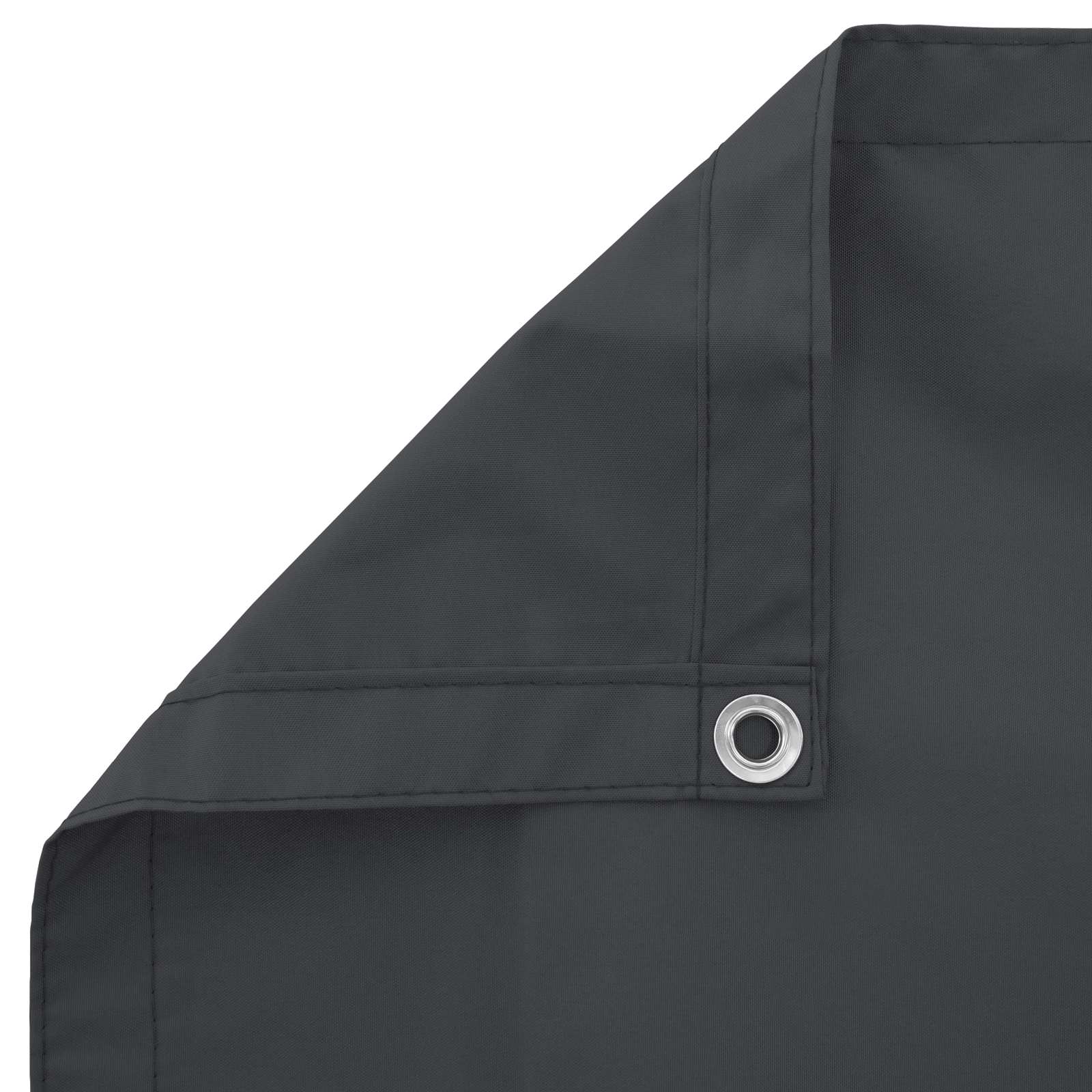 Balkono Ekranas Juodas 120 x 200 cm PU dengtas oksfordas alu