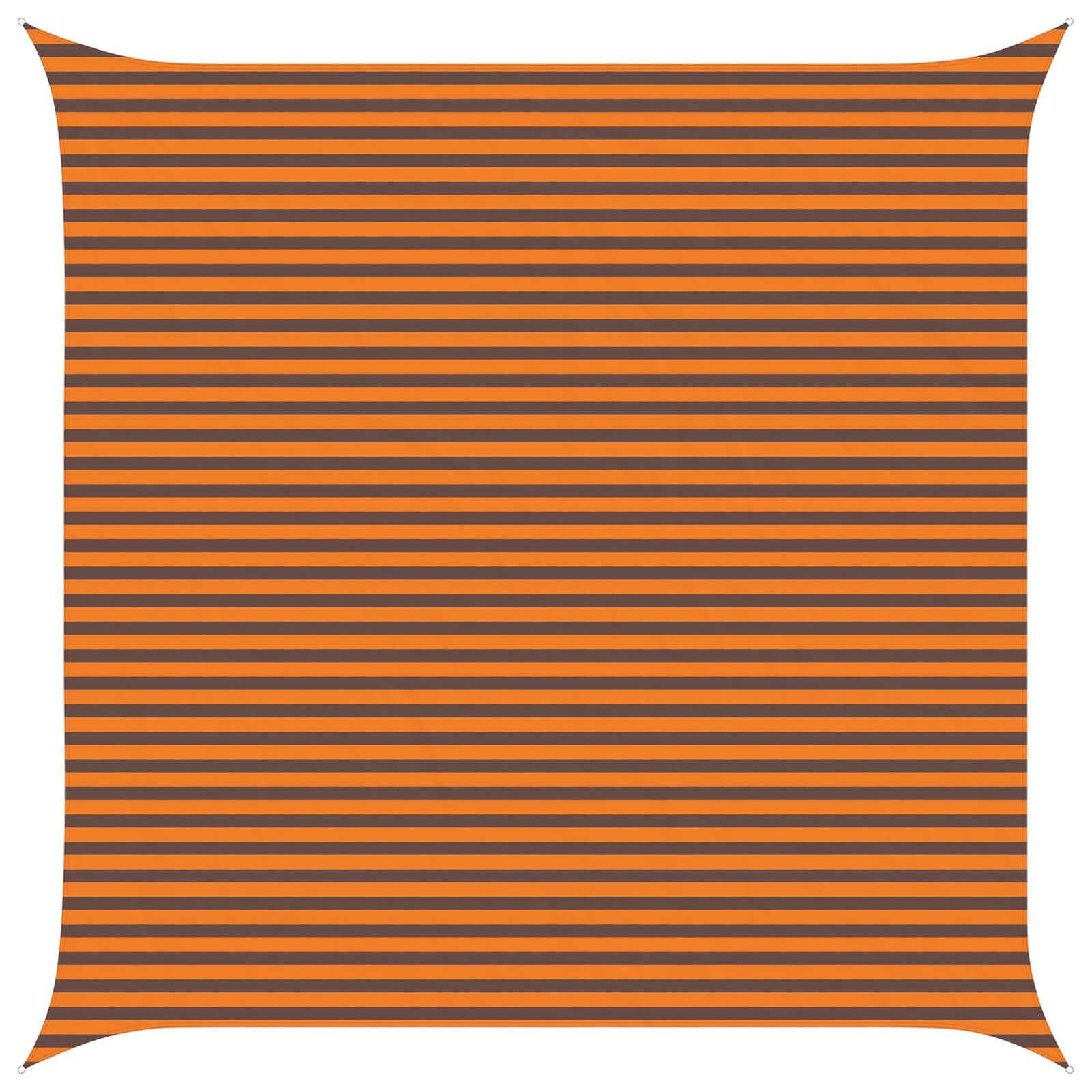 Saulės burė Oranžinė ir ruda 5 x 5 m 100% poliesteris Oksfordas