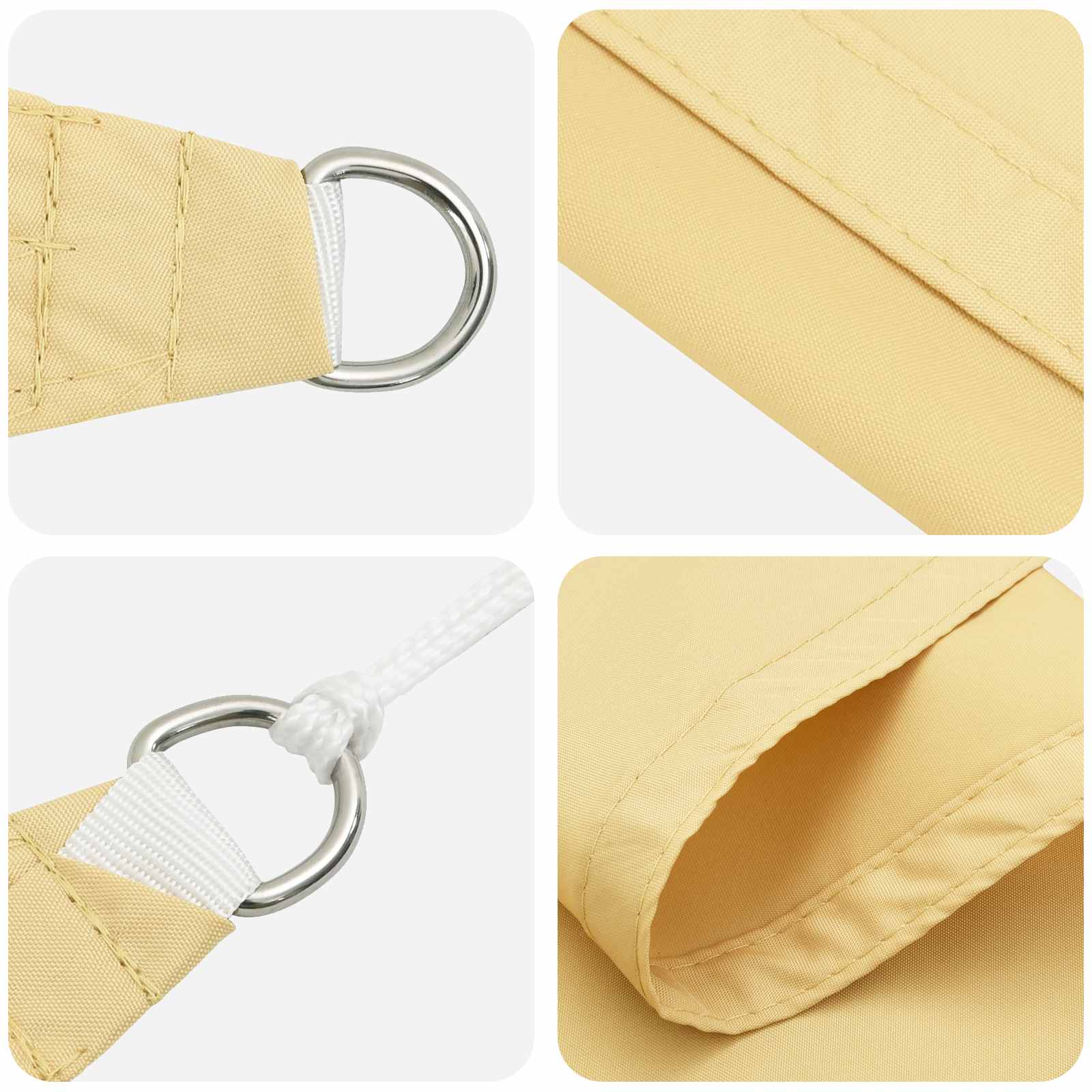 Saulės burė Smėlio 6 x 2,5 m 100% poliesteris Oksfordas
