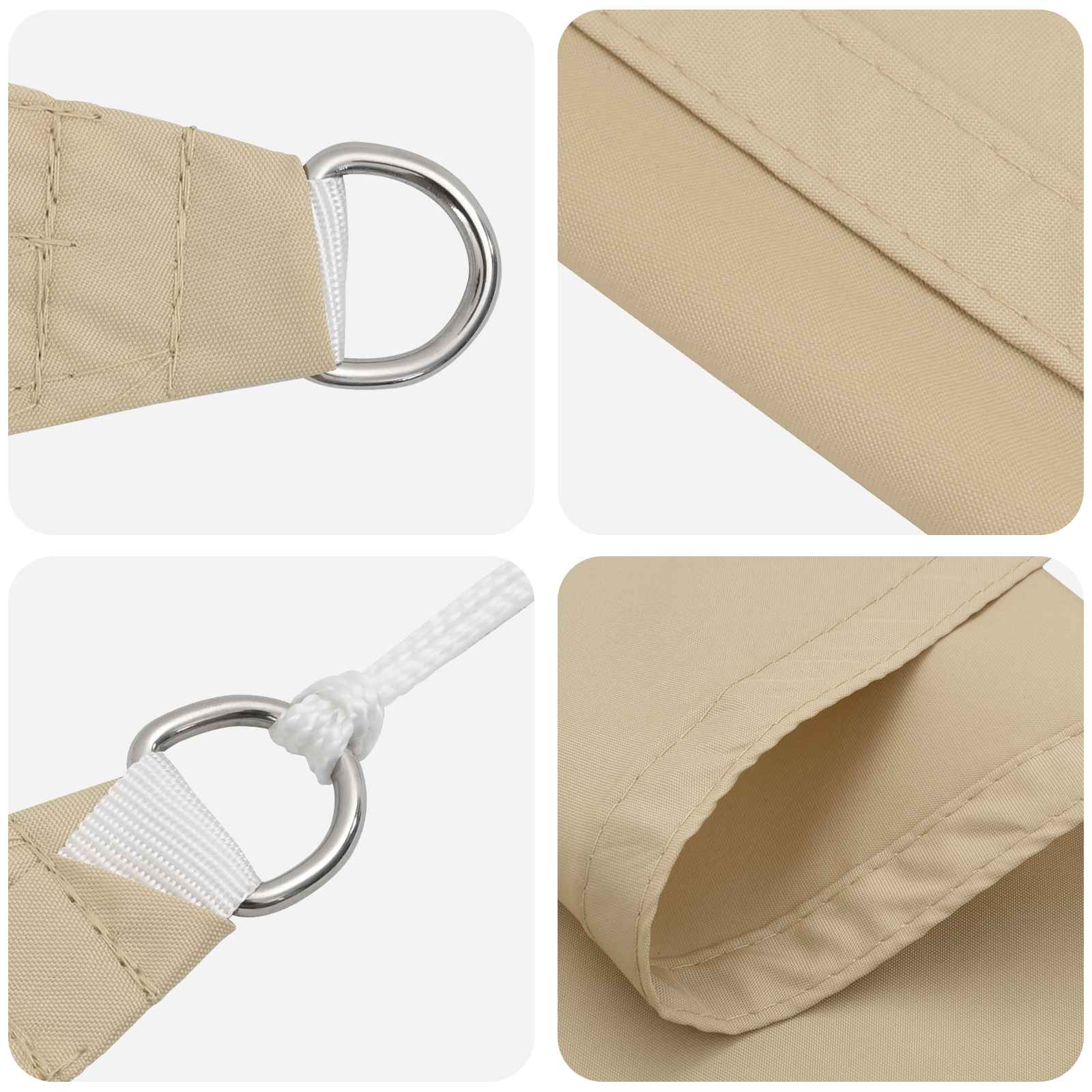 Saulės burė Smėlio 6 x 2,5 m 100% poliesteris Oksfordas