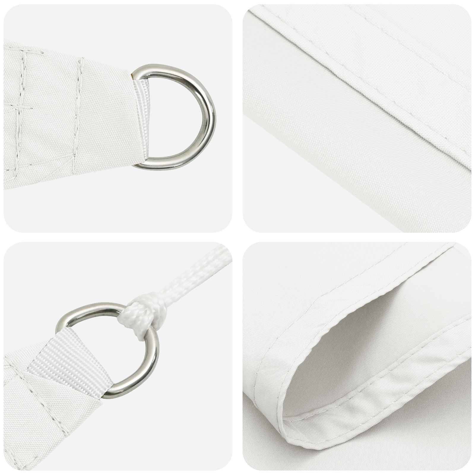 Saules bura balta 6 x 2 m 100% poliesteris Oksforda