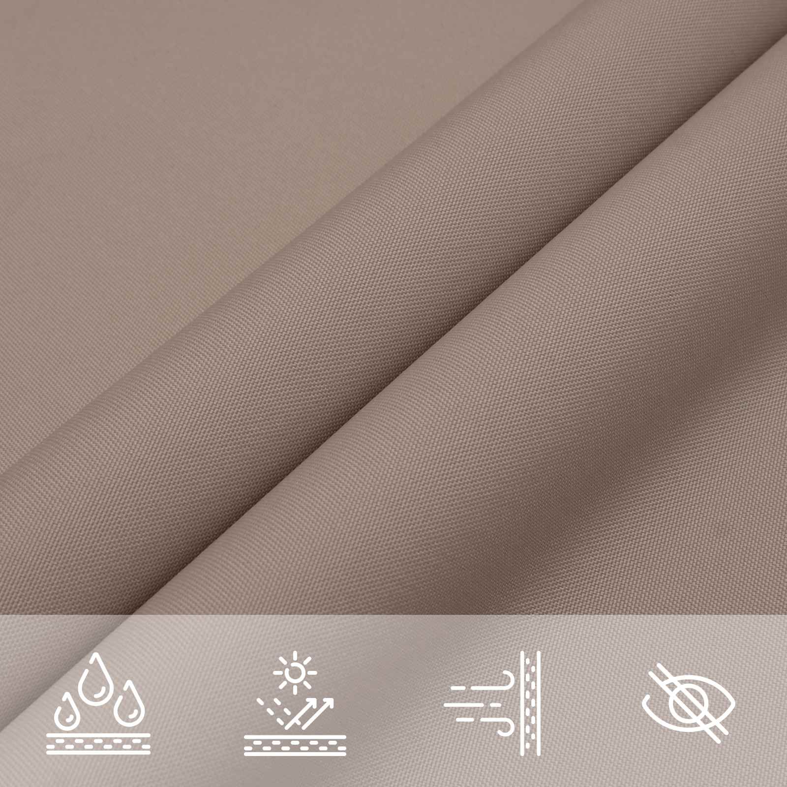Saulės burė Taupe 6 x 2,5 m 100% poliesteris Oksfordas