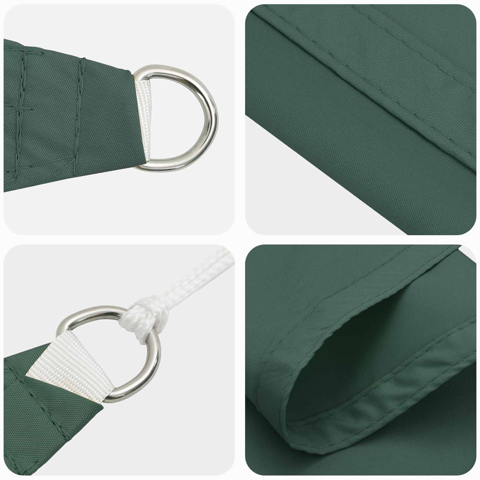 Saulės burė Tamsiai žalia 2 x 6 m 100% poliesteris Oksfordas