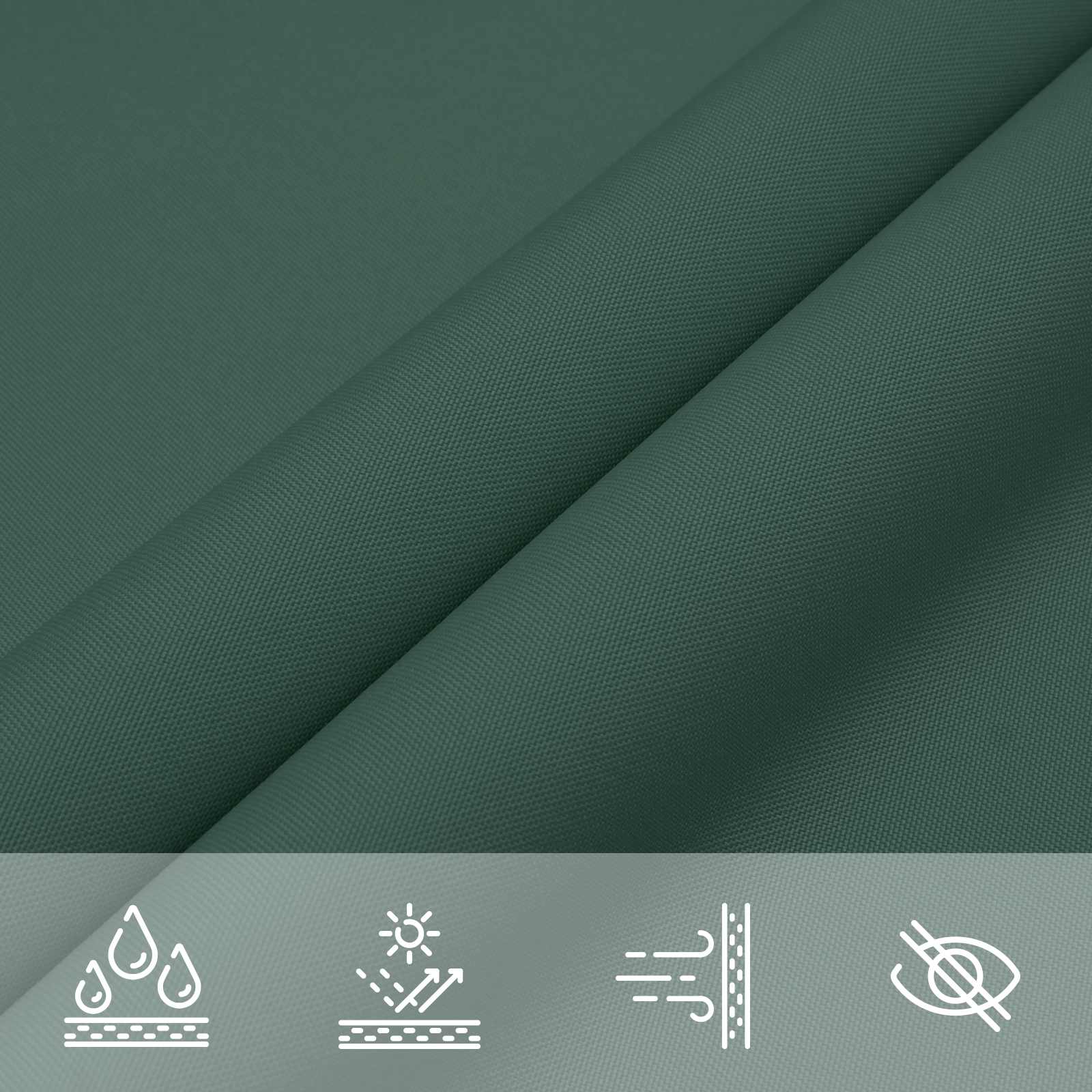 Saulės burė Tamsiai žalia 2 x 6 m 100% poliesteris Oksfordas