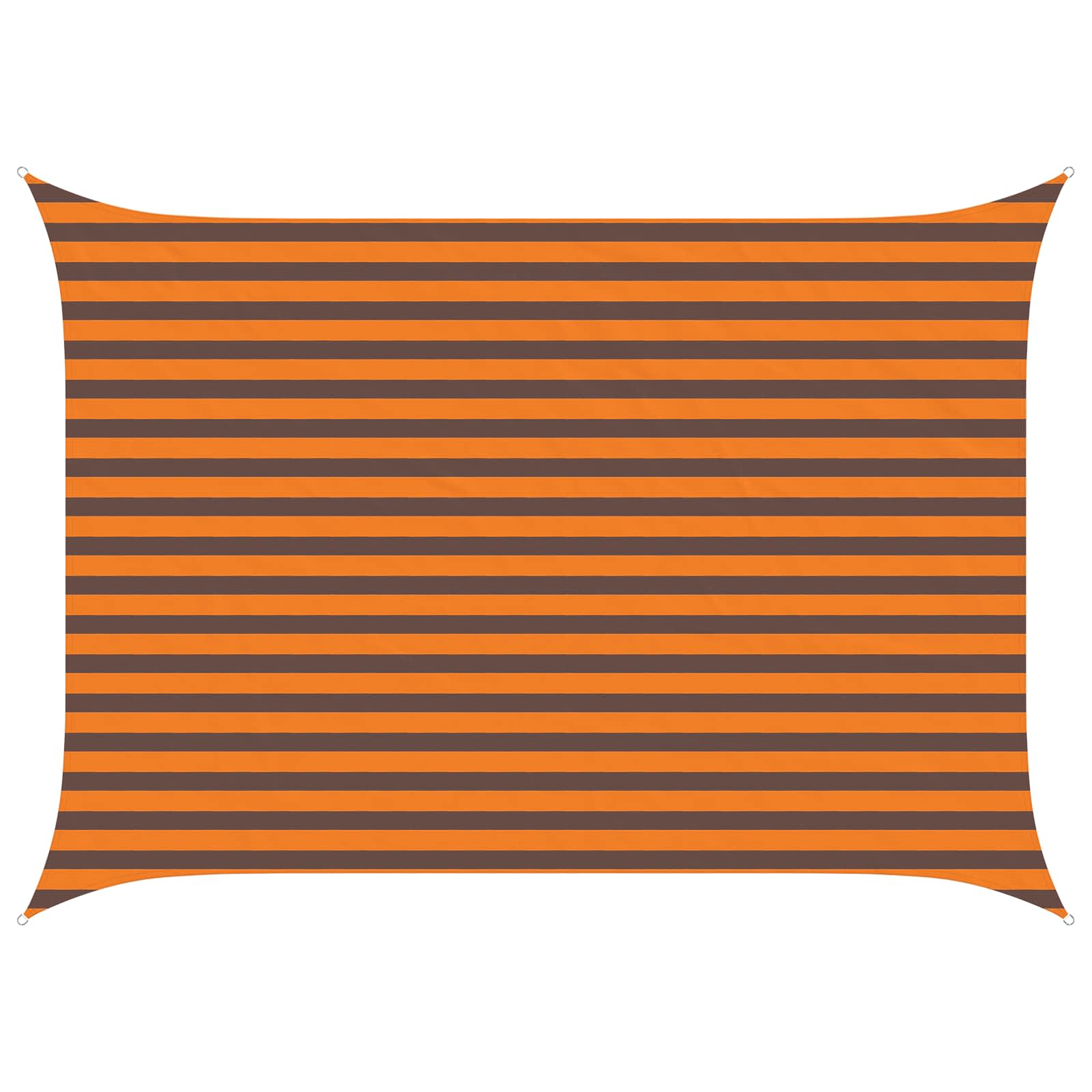 Saulės burė Oranžinė ir ruda 3,5 x 2,5 m
