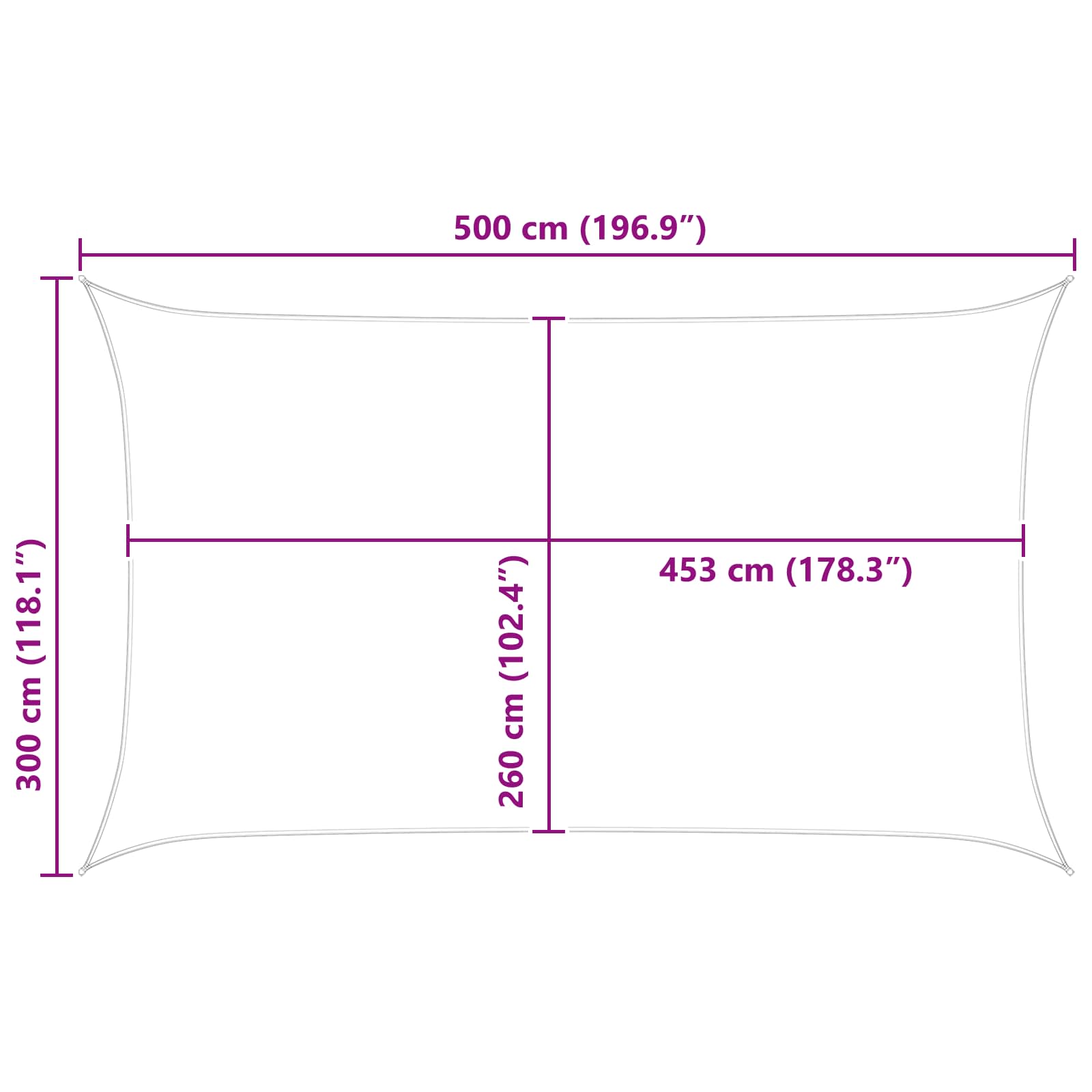 Saulės burė Oranžinė ir ruda 5 x 3 m 100% poliesteris Oksfordas
