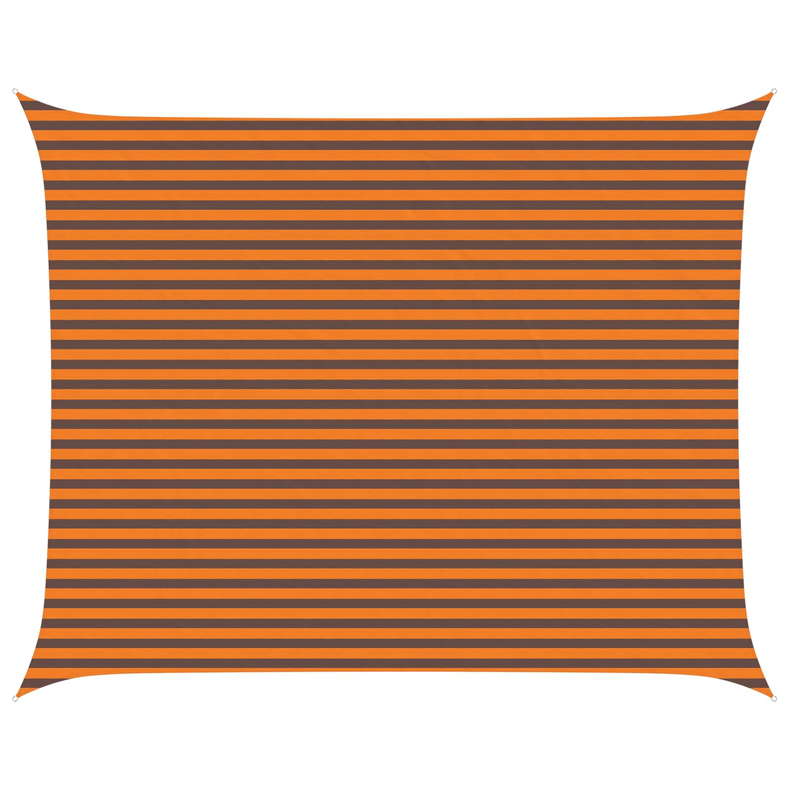 Saulės burė Oranžinė ir ruda 5 x 4 m 100% poliesteris Oksfordas