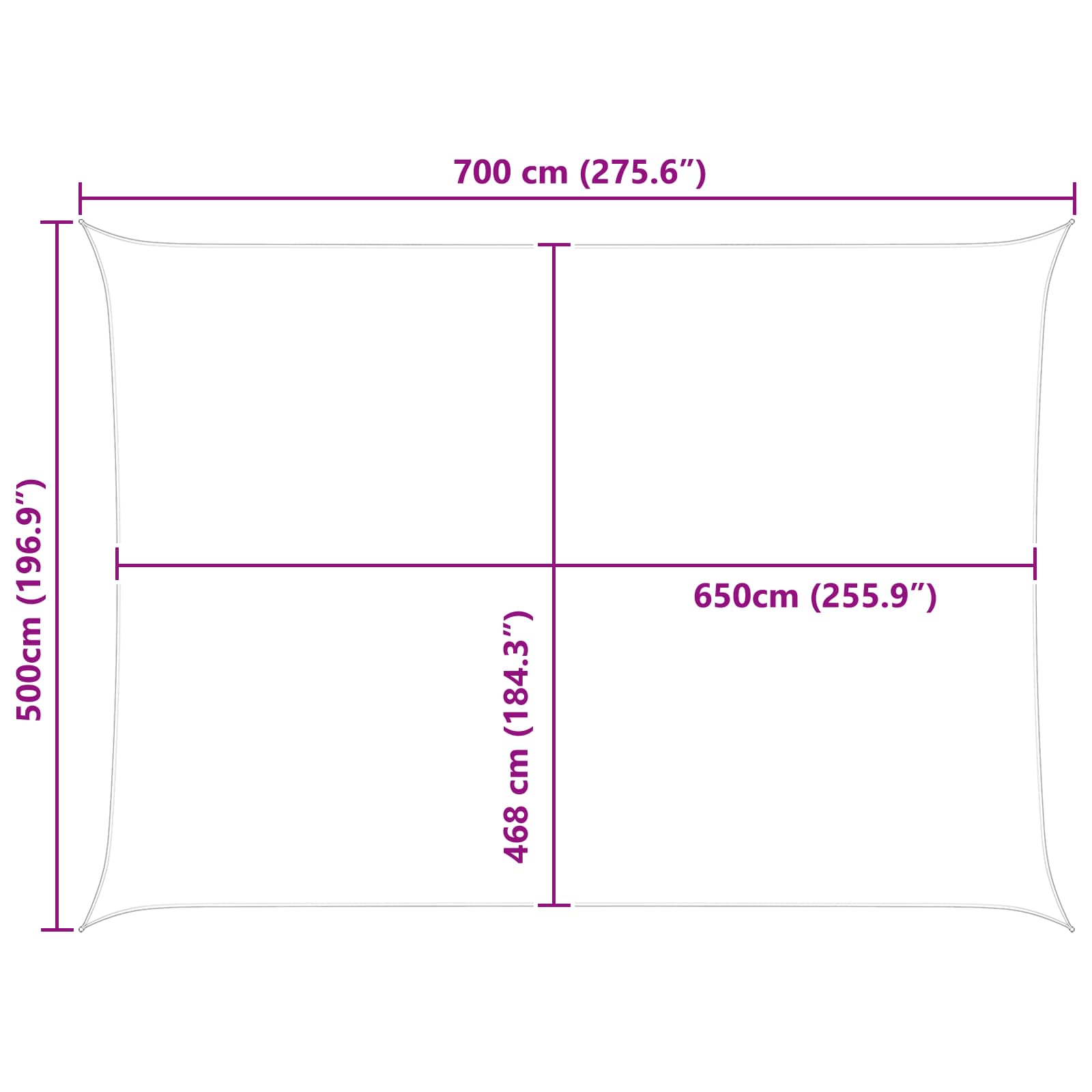 Saulės burė Oranžinė ir ruda 7 x 5 m 100% poliesteris Oksfordas
