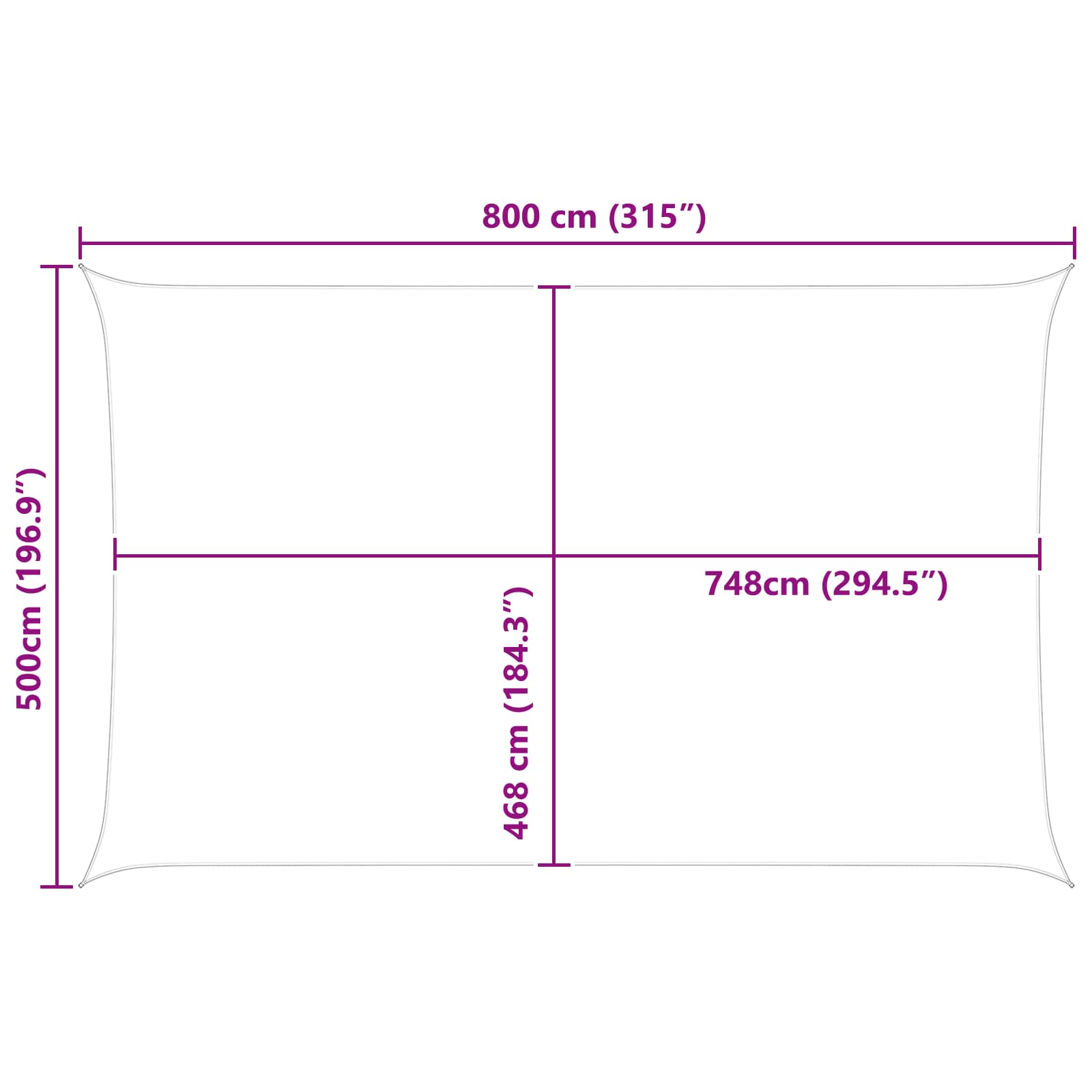 Saulės burė Oranžinė ir ruda 8 x 5 m 100% poliesteris Oksfordas