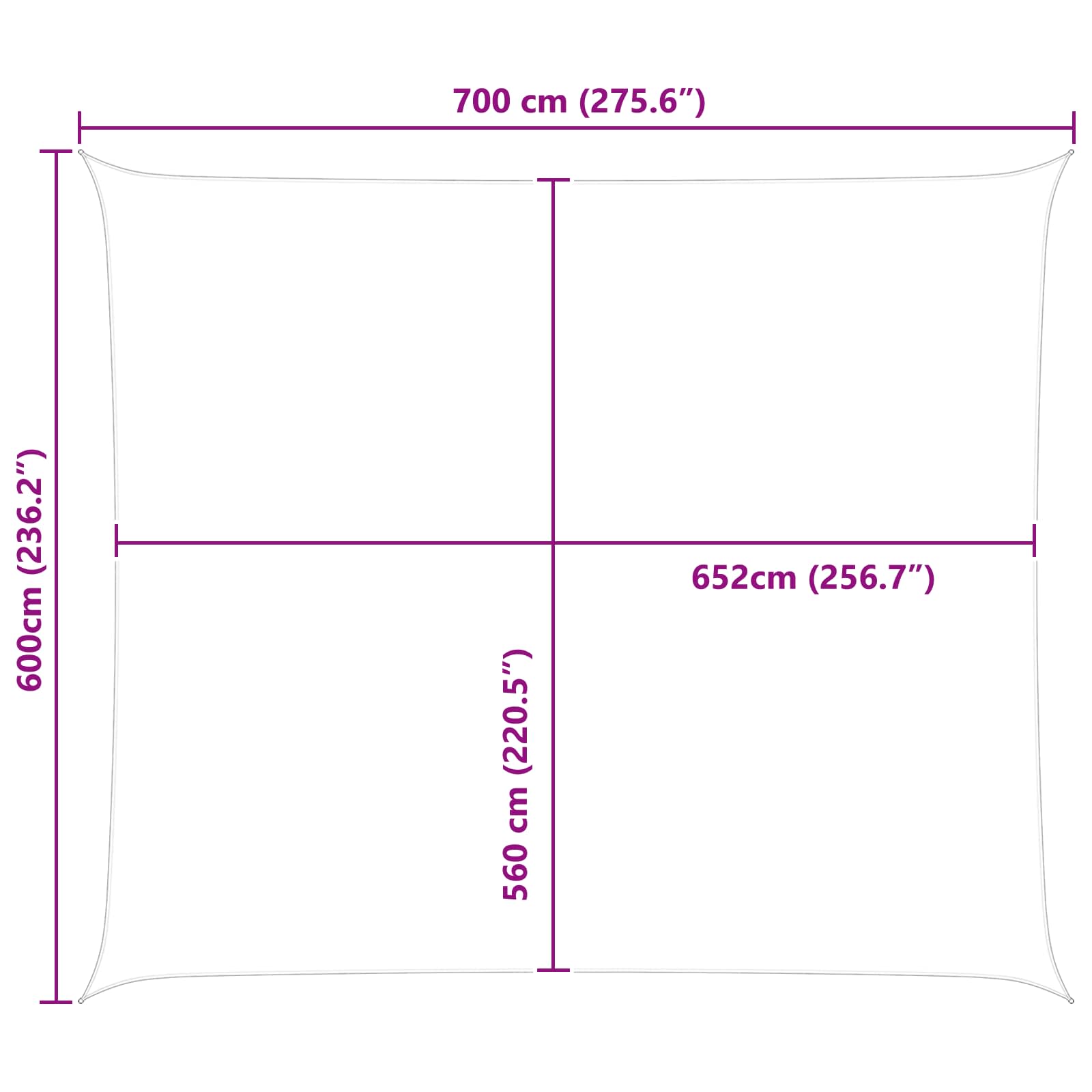 Saulės burė Oranžinė ir ruda 7 x 6 m 100% poliesteris Oksfordas