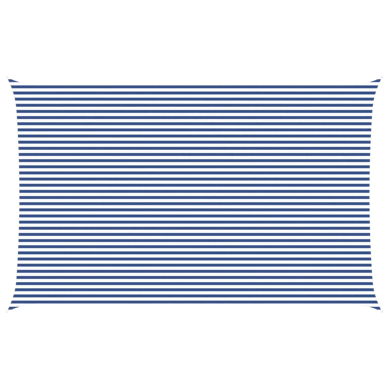 Saulės burė Mėlyna ir balta 8 x 5 m 100% poliesteris Oksfordas