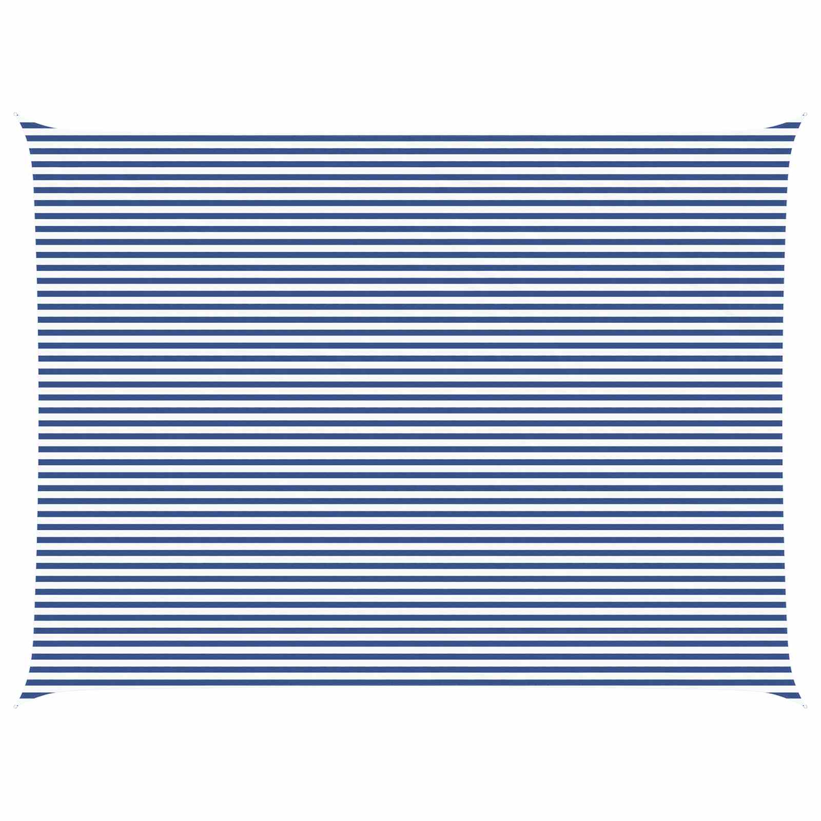 Saulės burė Mėlyna ir balta 8 x 6 m 100% poliesteris Oksfordas