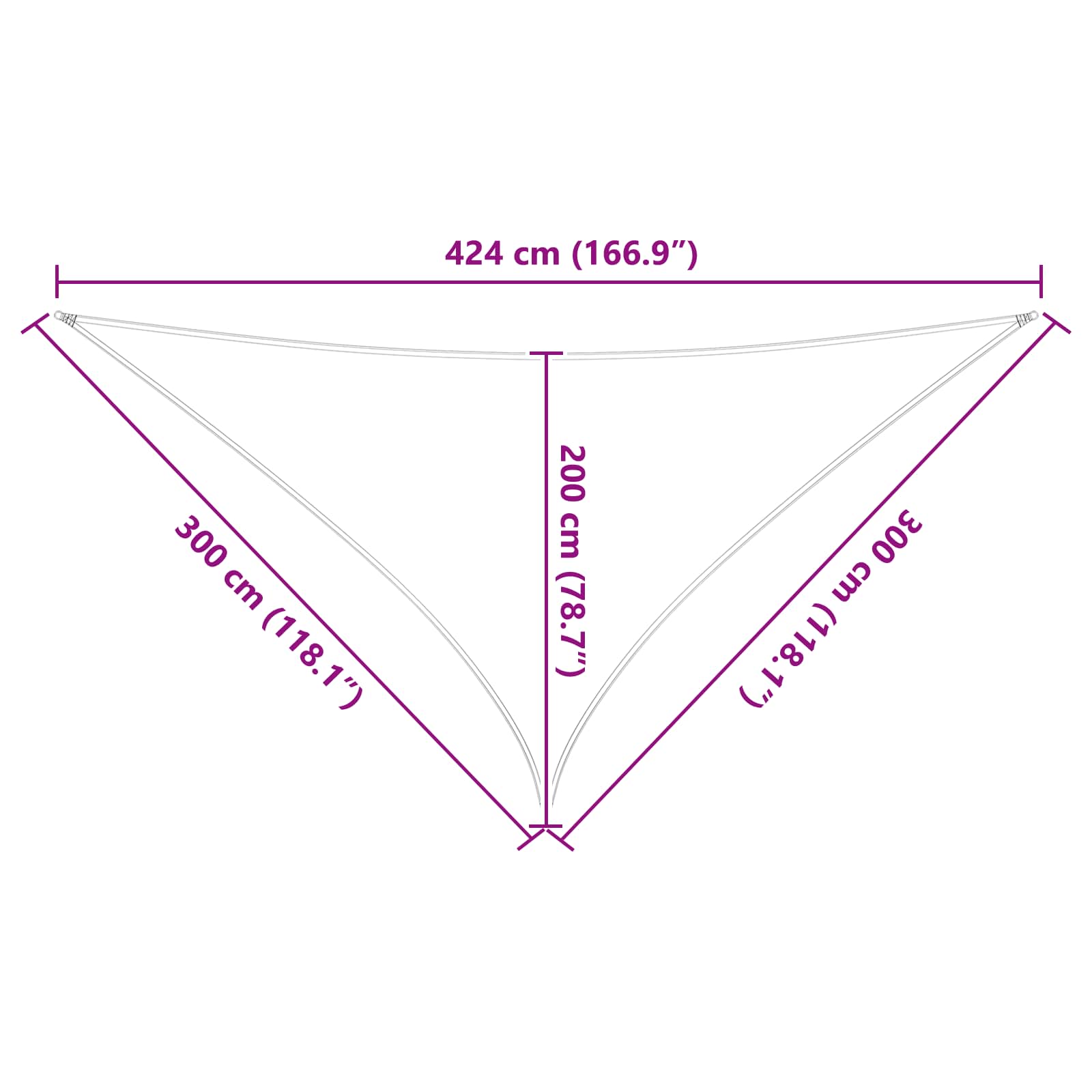 Saulės burė Oranžinė ir ruda 3 x 3 x 4,24 m