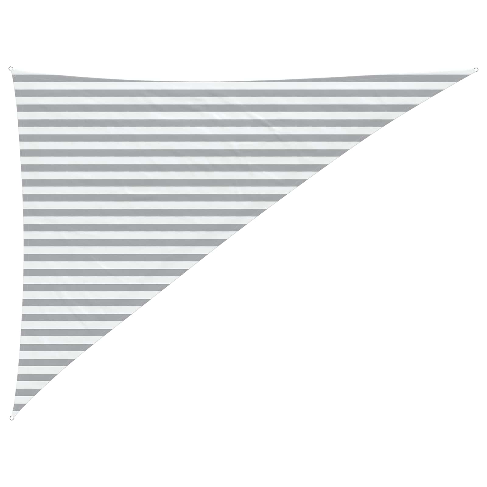 Saulės burė Šviesiai pilka ir balta. 3 x 4 x 5 m