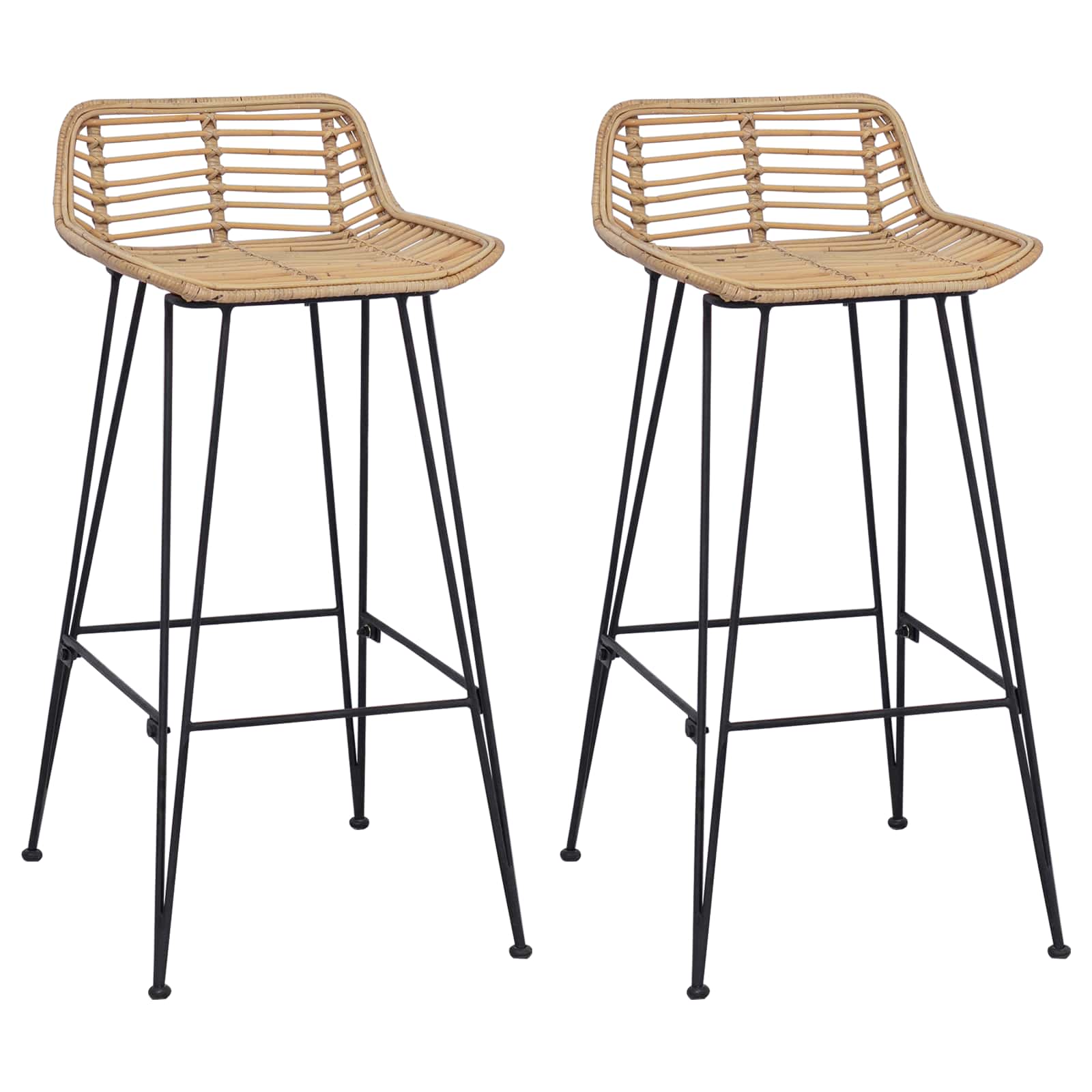 Bāra krēsls 44 x 46 x 91 cm 18 mm diametra dzelzs stieņi