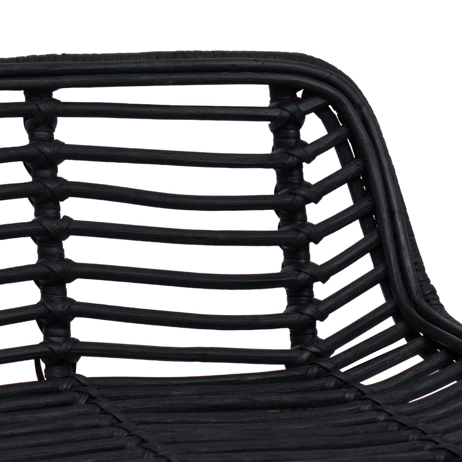 Baro taburetė 2 pcs Juodas 44 x 46 x 91 cm Ratana ir Plienas