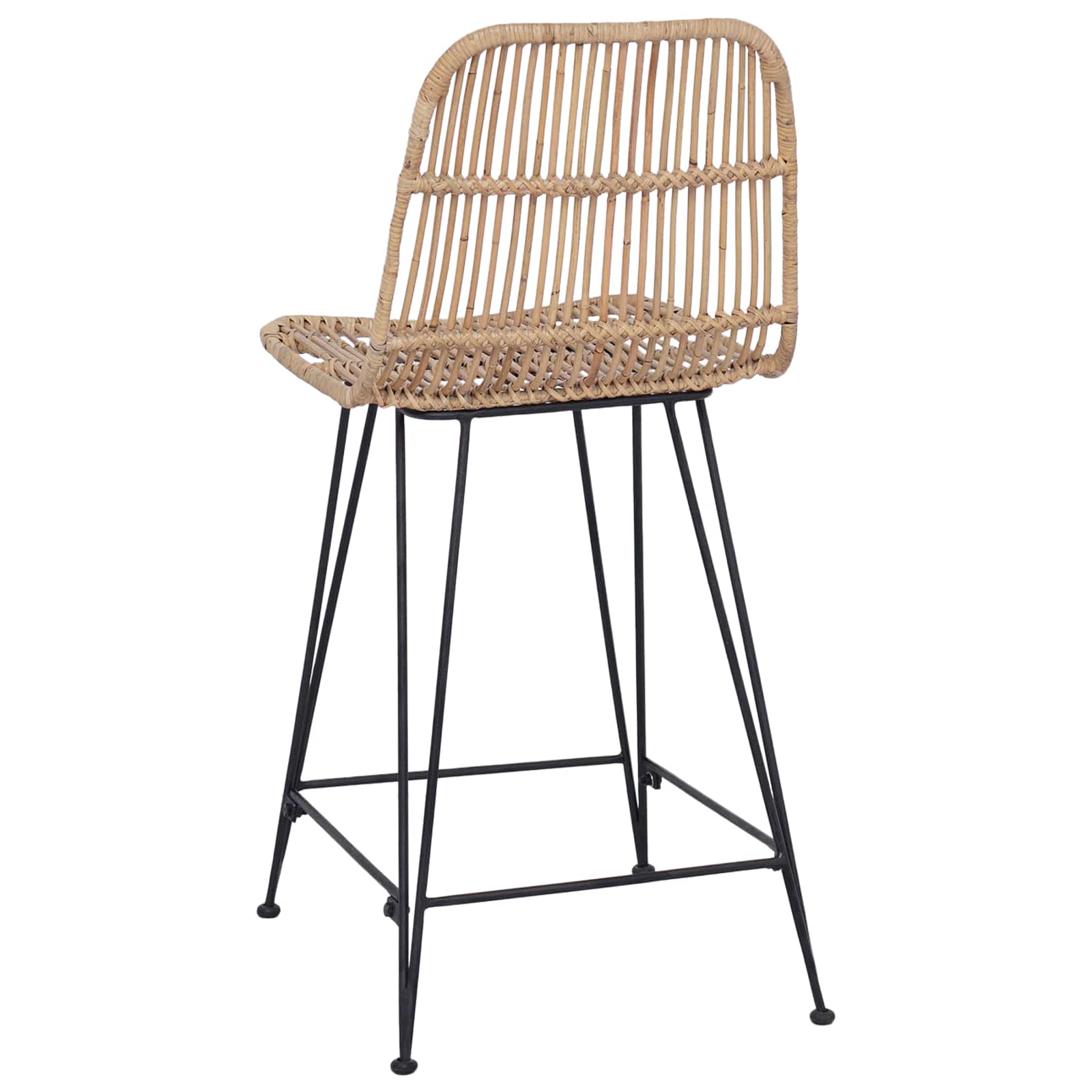 Baro taburetė 2 pcs Natūrali 44 x 54 x 96 cm Ratana ir Plienas