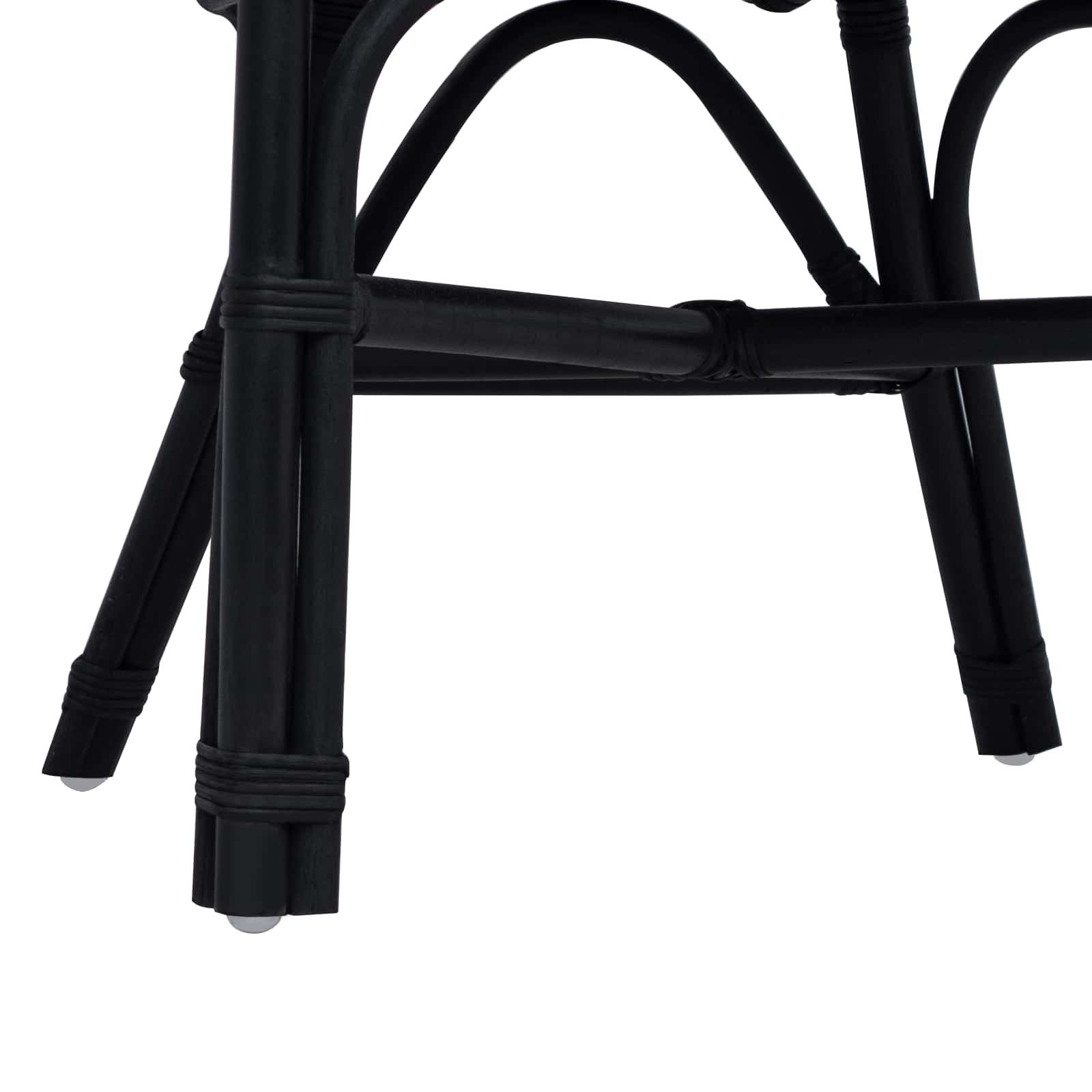 Susilankstantis krėslas Juoda 60 x 60 x 81 cm Ratanas