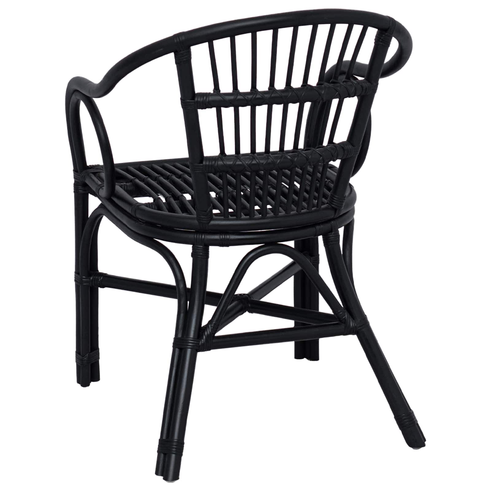 Susilankstantis krėslas Juoda 58 x 60 x 81 cm Ratanas