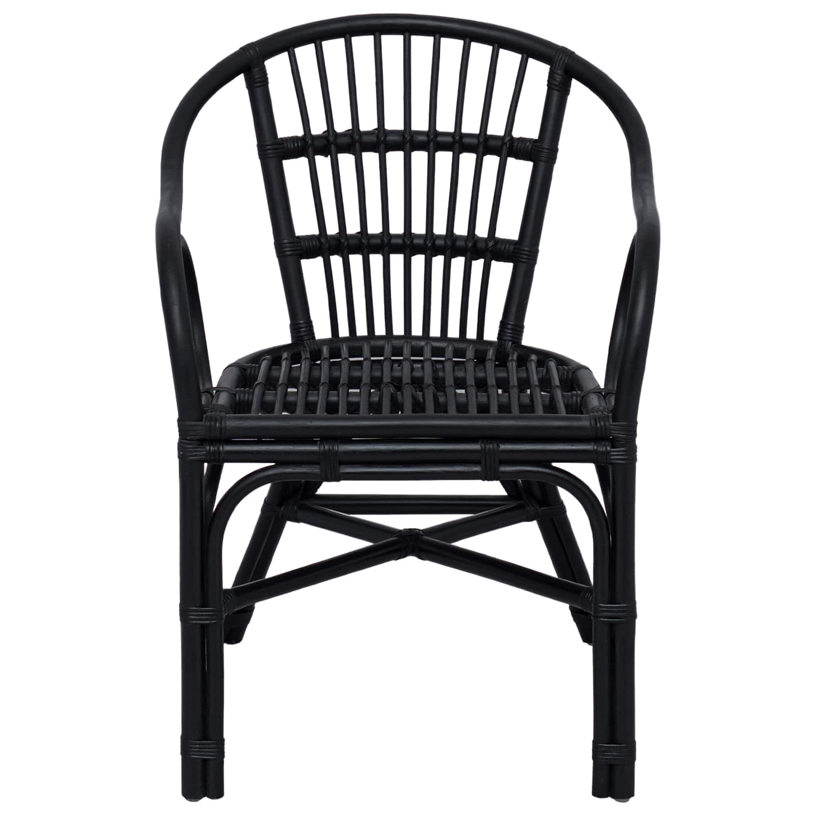 Susilankstantis krėslas Juoda 58 x 60 x 81 cm Ratanas