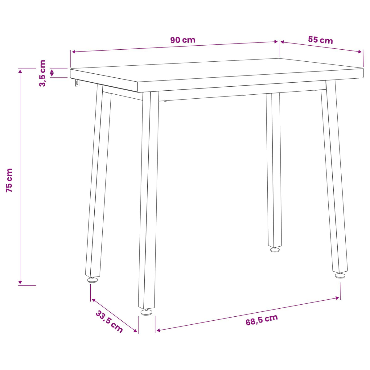 90 x 55 x 75 cm Kietos akacijos mediena Tamsiai ruda ir juoda