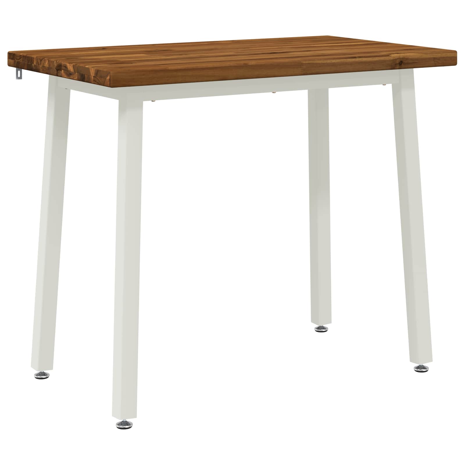 90 x 55 x 75 cm Kietos akacijos mediena Natūrali ir Balta