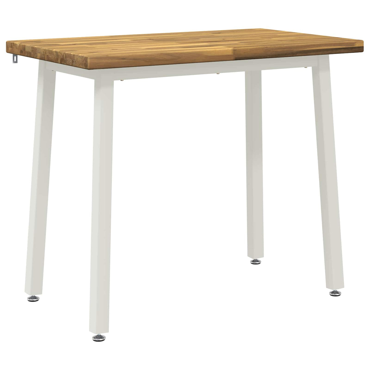 90 x 55 x 75 cm Kietos akacijos mediena Balta Stačiakampio