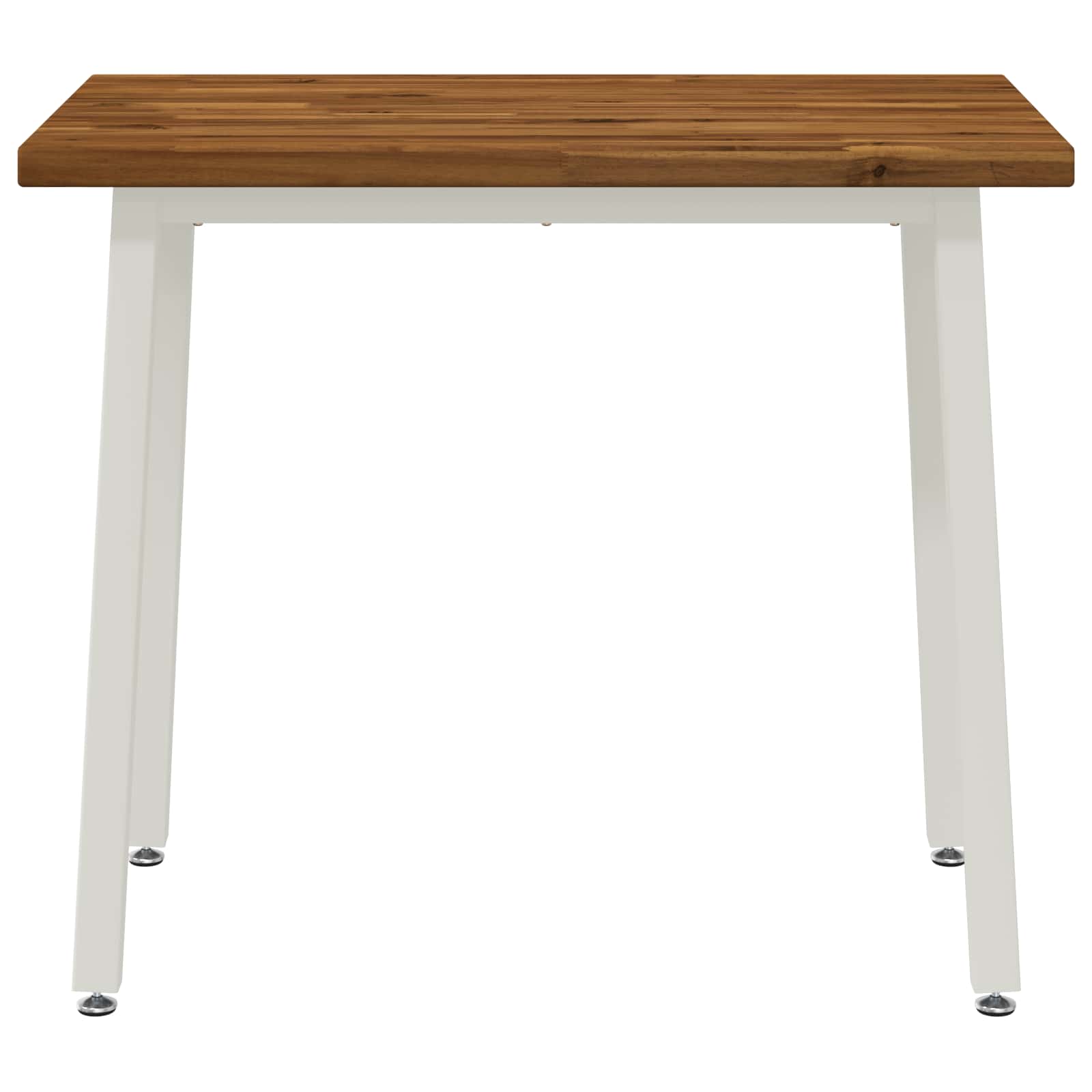 110 x 55 x 75 cm Kietos akacijos mediena Natūrali ir Balta