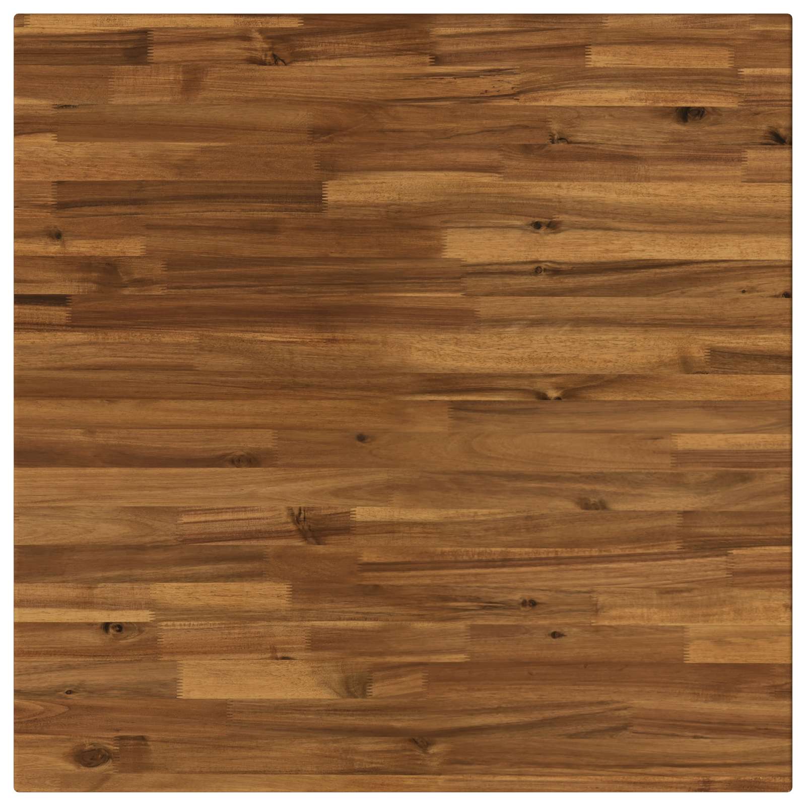 70 x 70 x 75 cm Kietos akacijos mediena Natūralus ir kava