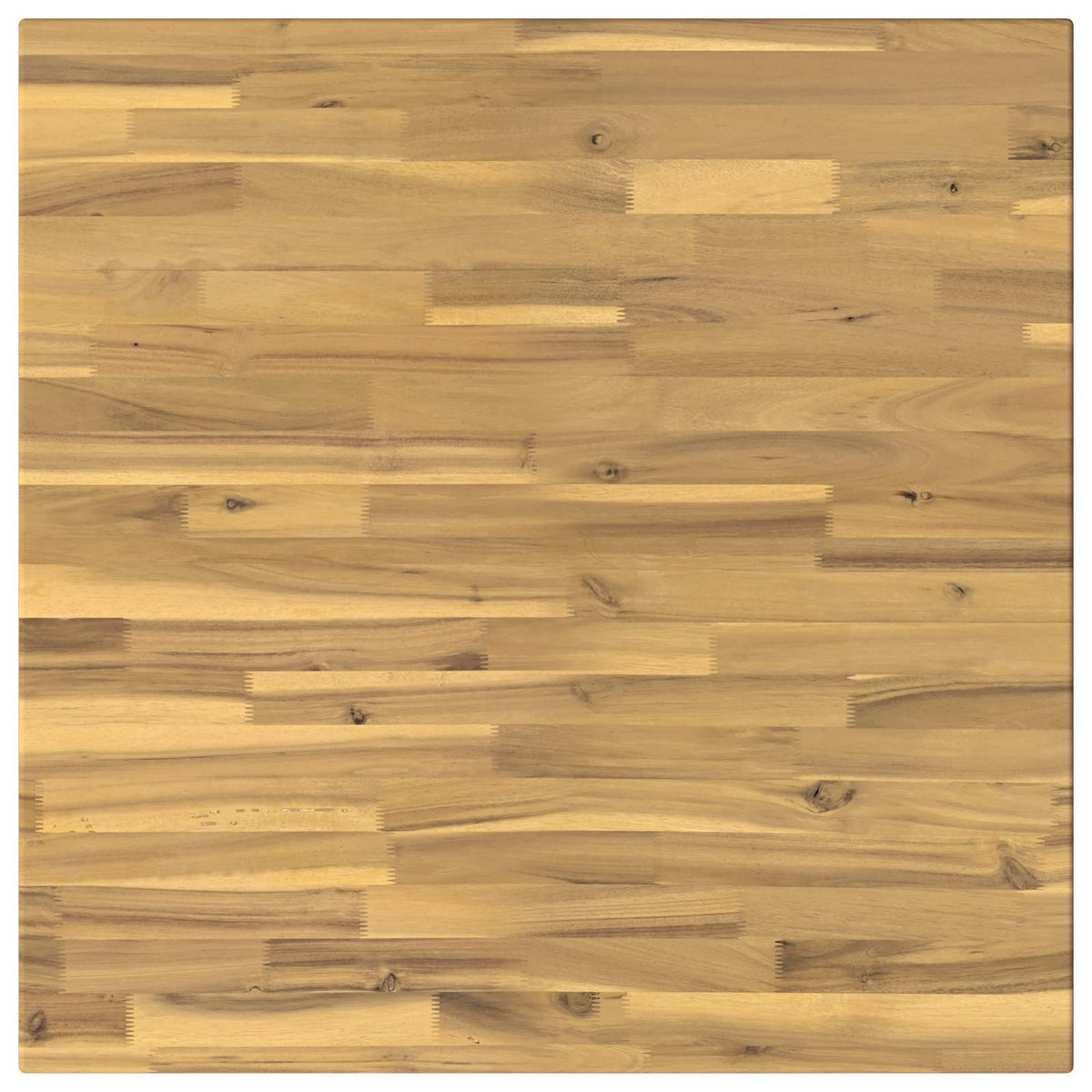 70 x 70 x 75 cm Kietos akacijos mediena Balta Kvadrato