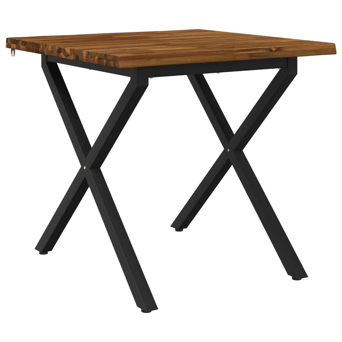 60 x 55 x 75 cm Kietos akacijos mediena Natūrali ir juoda