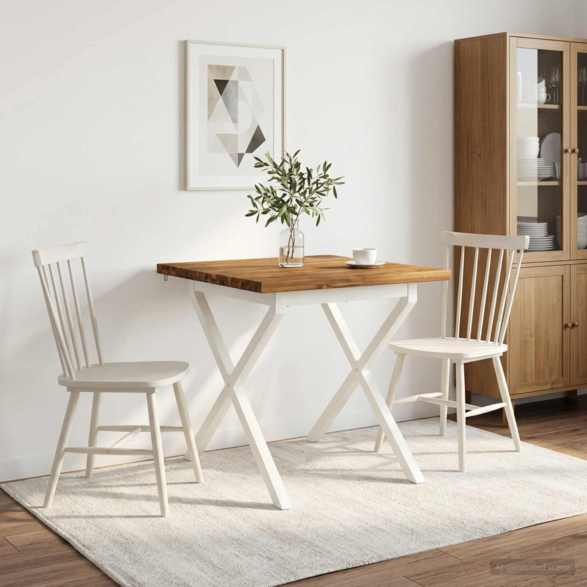 Kvadratinis valgomojo stalas 70 x 70 x 75 cm