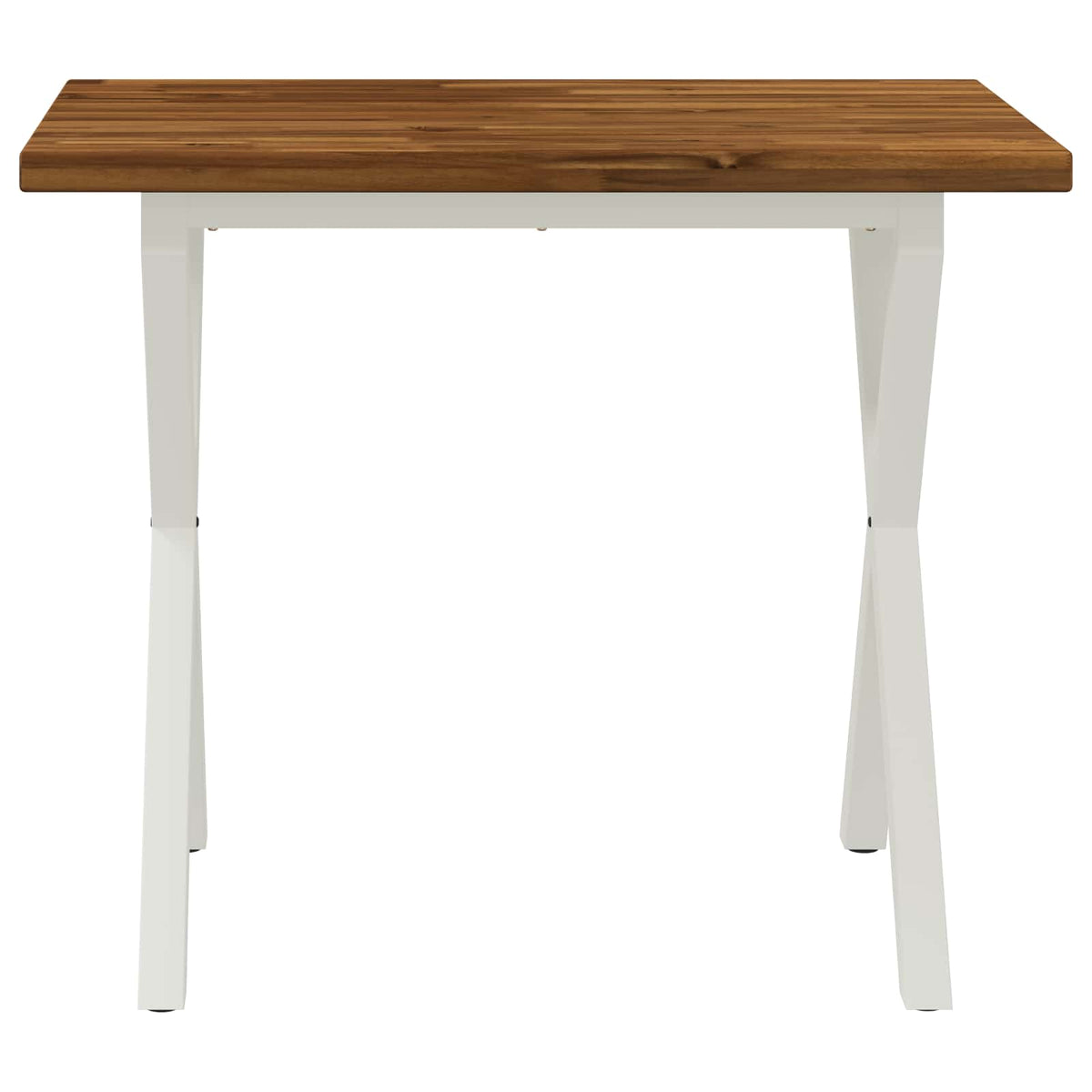 90 x 55 x 75 cm Kietos akacijos mediena Natūrali ir Balta