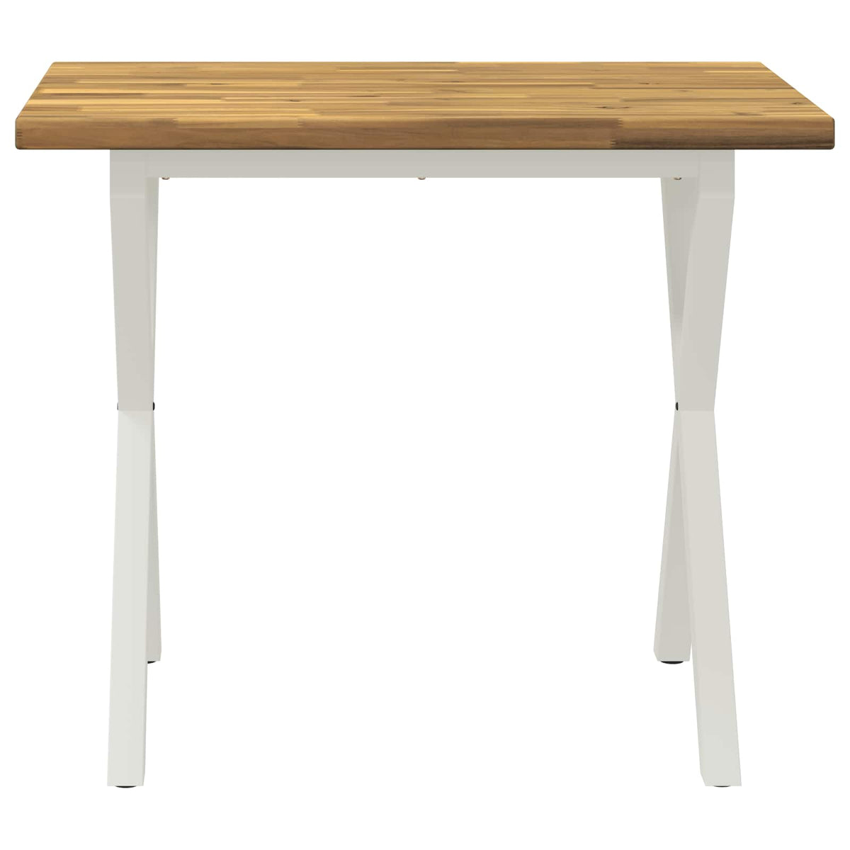 90 x 55 x 75 cm Kietos akacijos mediena Balta Stačiakampio