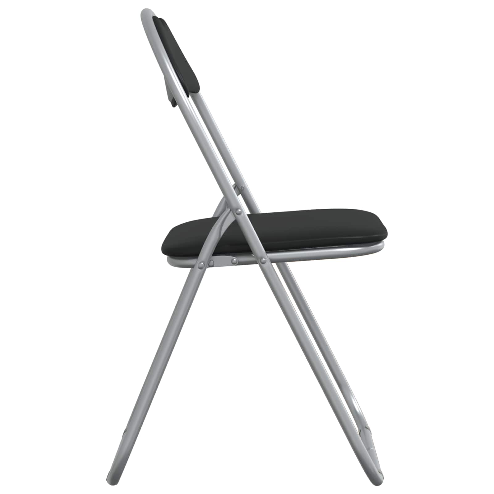 Sulankstoma kėdė 2 pcs Juoda ir pilka 48 x 43,5 x 81 cm