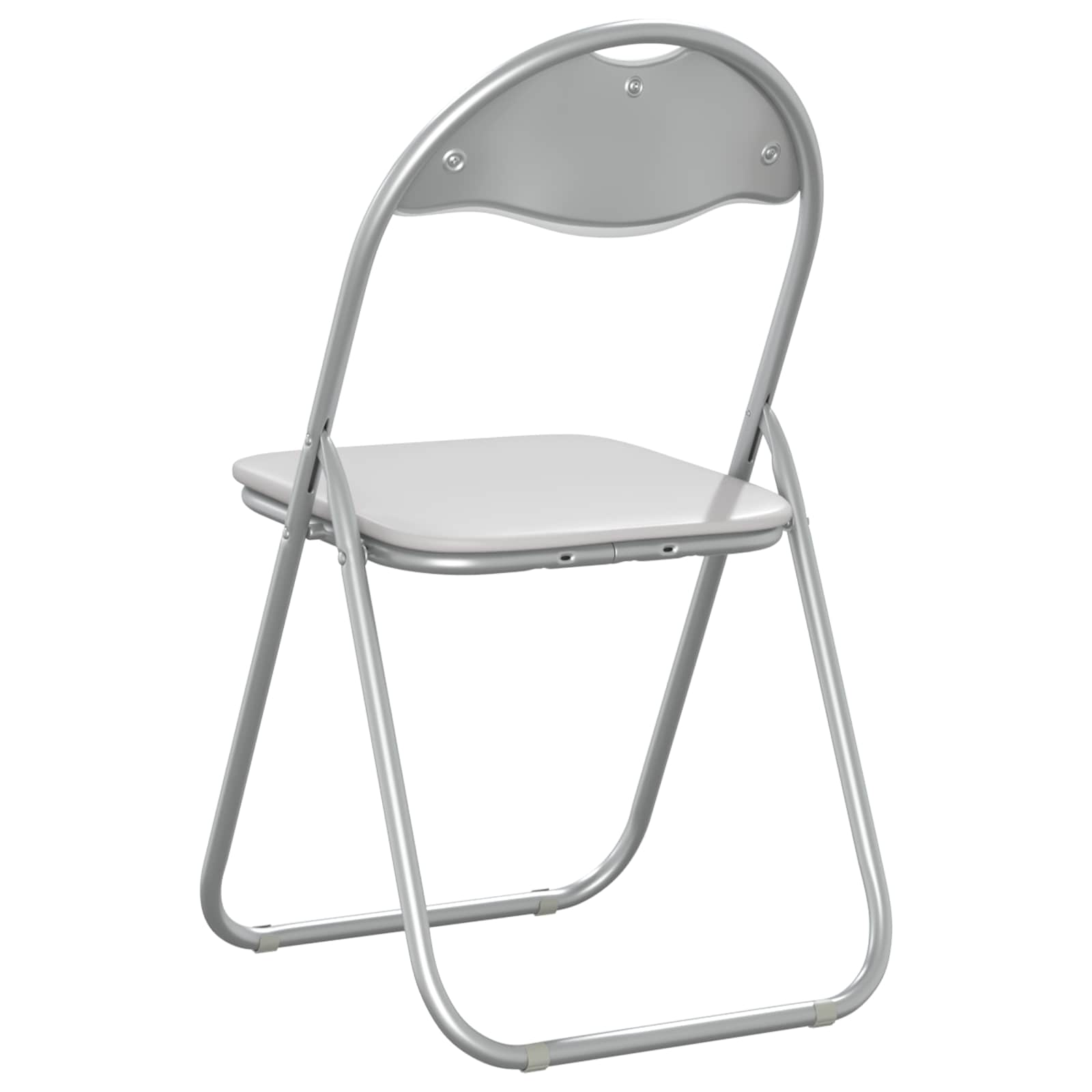 Sulankstoma kėdė 2 pcs Balta ir pilka 48 x 43,5 x 81 cm