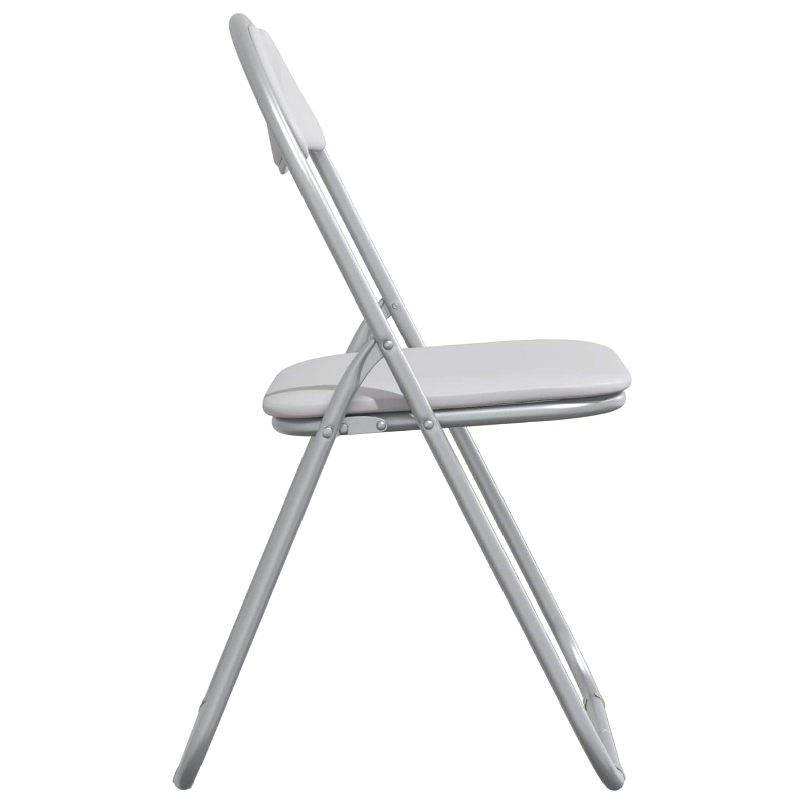 Sulankstoma kėdė 2 pcs Balta ir pilka 48 x 43,5 x 81 cm