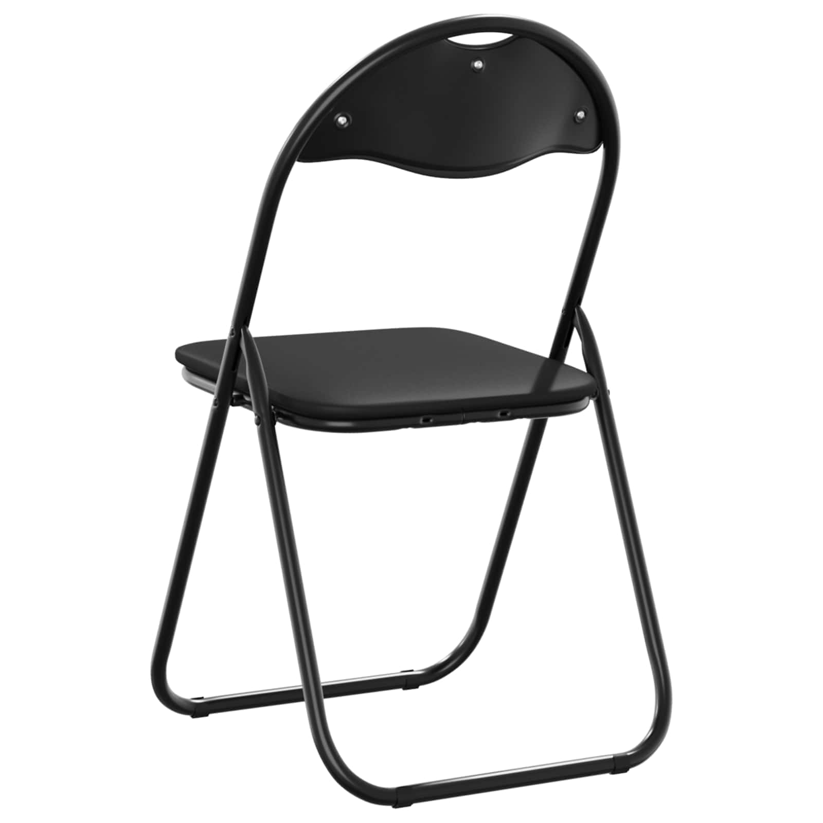 Folding Chair 2 pcs Black 48 x 43.5 x 81 cm Artificial Leather