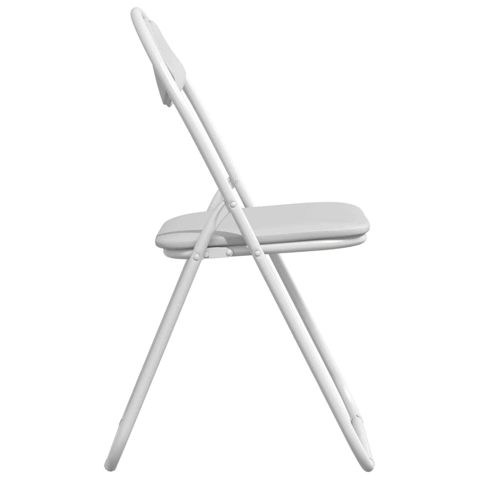 Sulankstoma valgomojo kėdė 2 pcs Baltas 48 x 43,5 x 81 cm