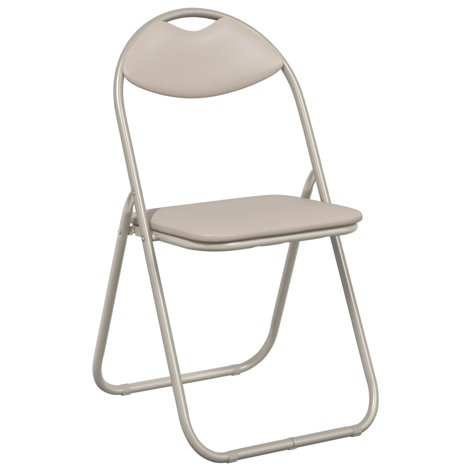 Folding Dining Chair 2 pcs Sand 48 x 43.5 x 81 cm