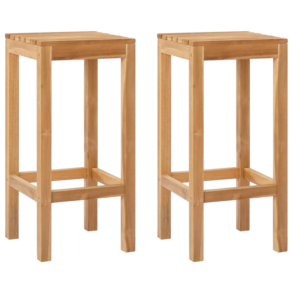 Baro taburetė 2 pcs Ruda Kieto teka medžio