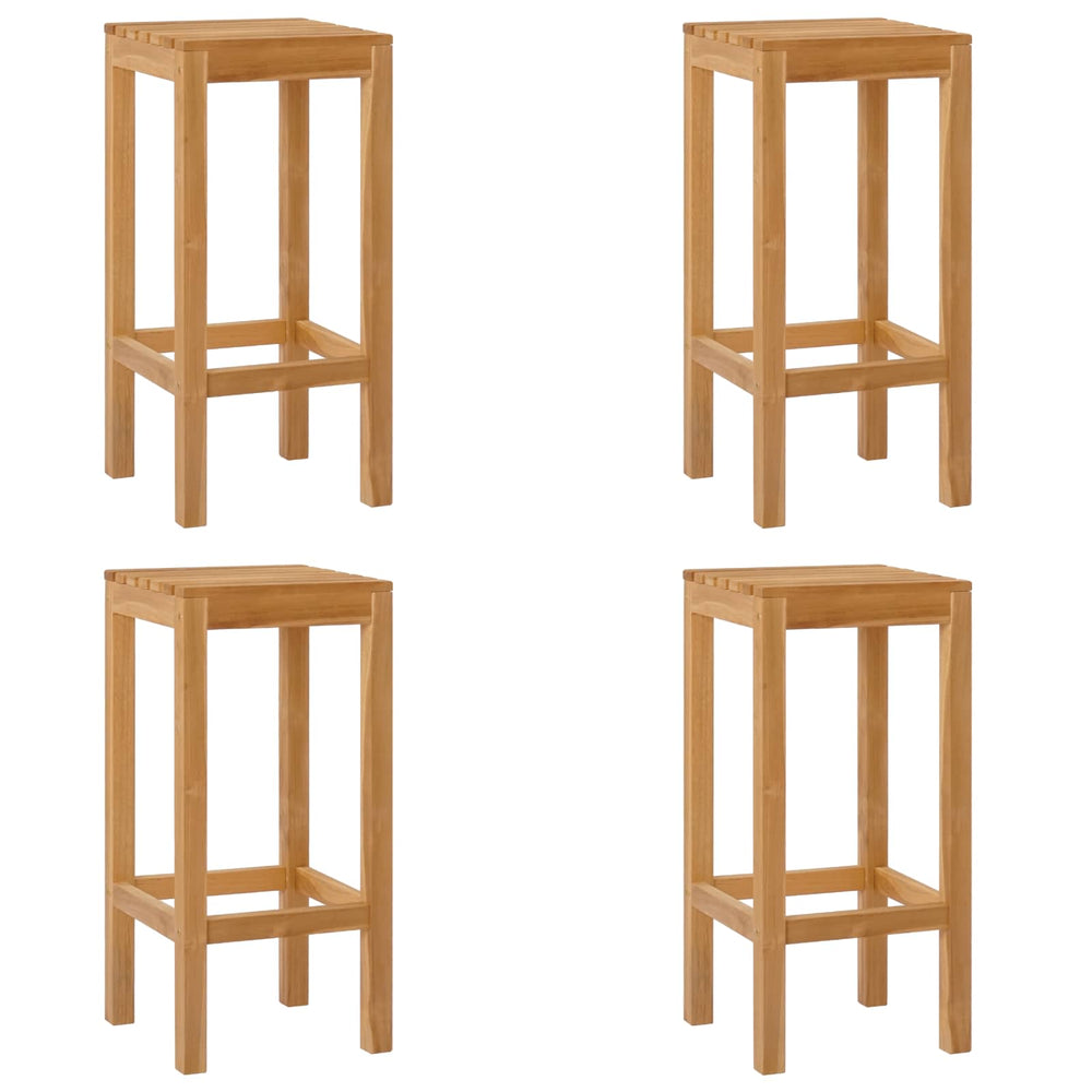 Baro taburetė 4 pcs Ruda Kieto teka medžio