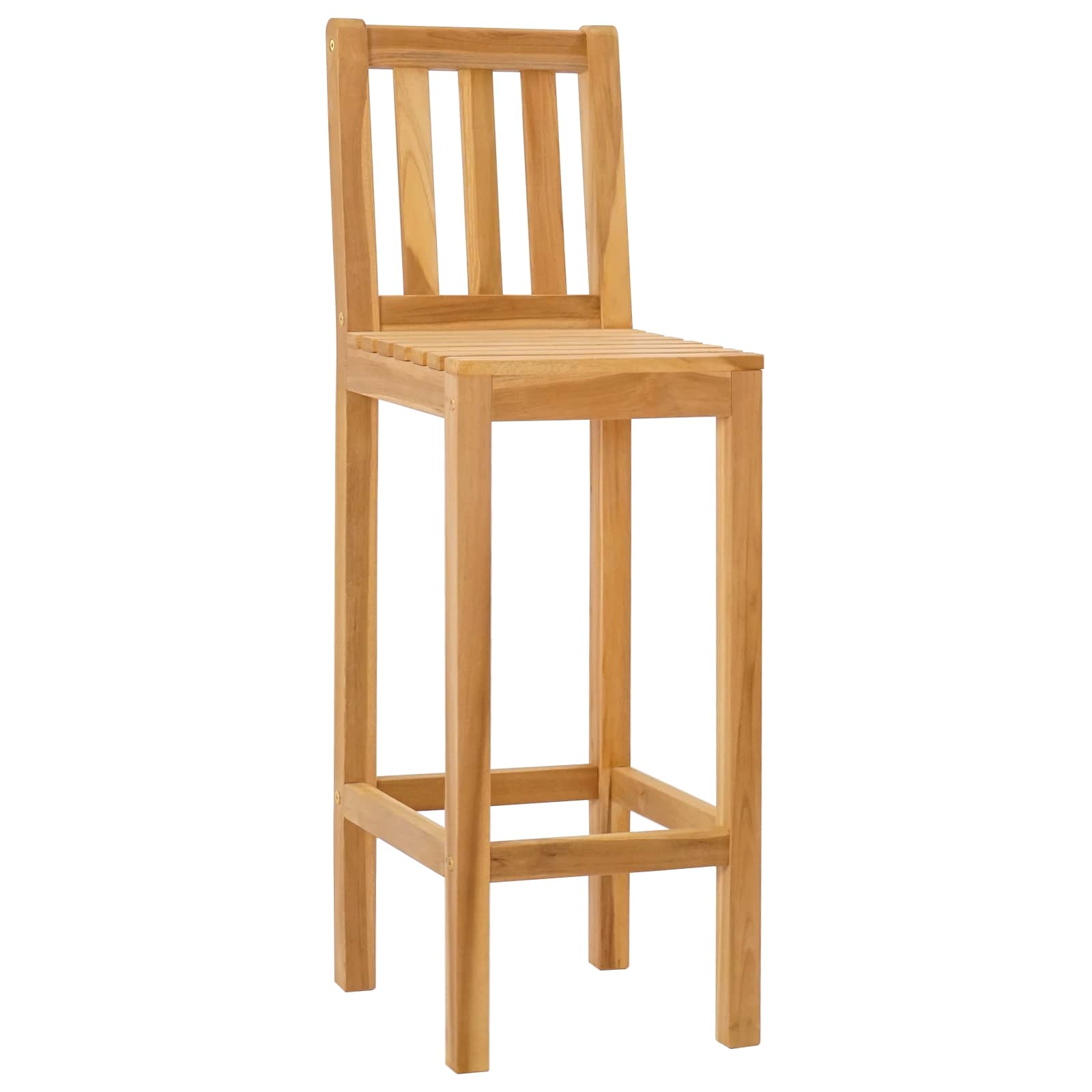 Baro Kėdė 2 pcs Neapdorotas 35 x 45 x 110 cm Kieto teka medžio