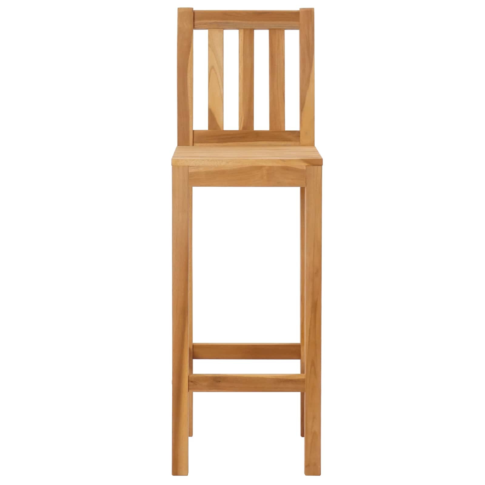 Baro Kėdė 2 pcs Neapdorotas 35 x 45 x 110 cm Kieto teka medžio