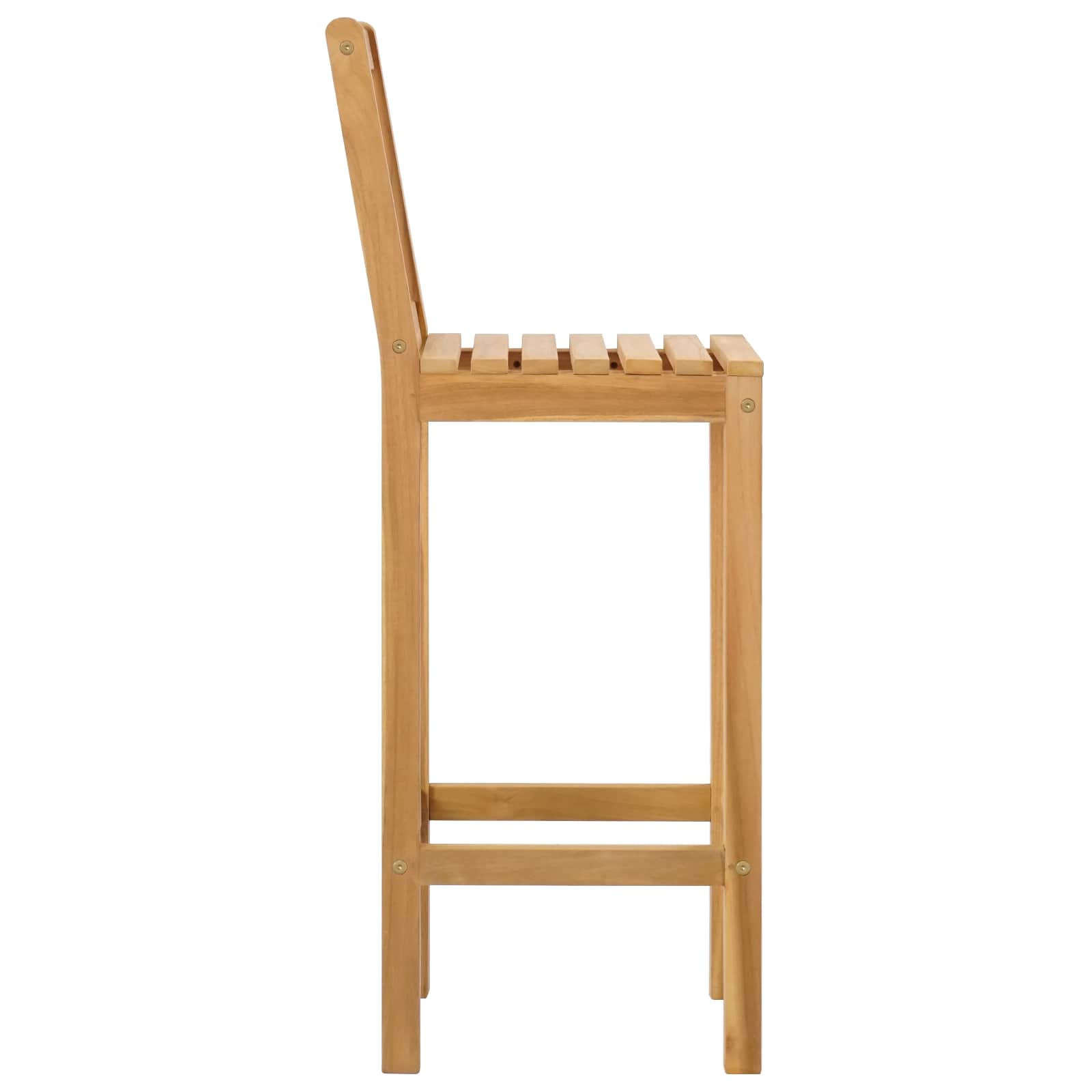Baro Kėdė 2 pcs Neapdorotas 35 x 45 x 110 cm Kieto teka medžio